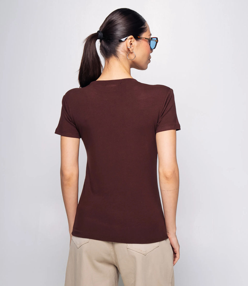 Футболка #КТ9005 (1), шоколадный