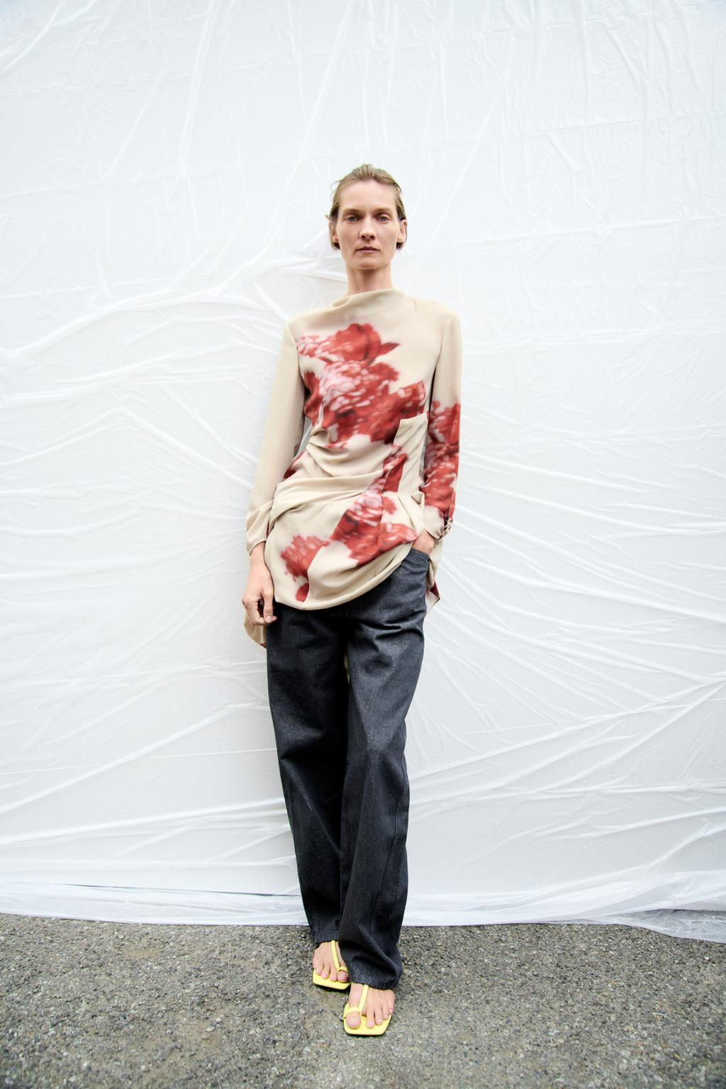 ZW COLLECTION FLORAL PRINT DRESS - Zara фото 3