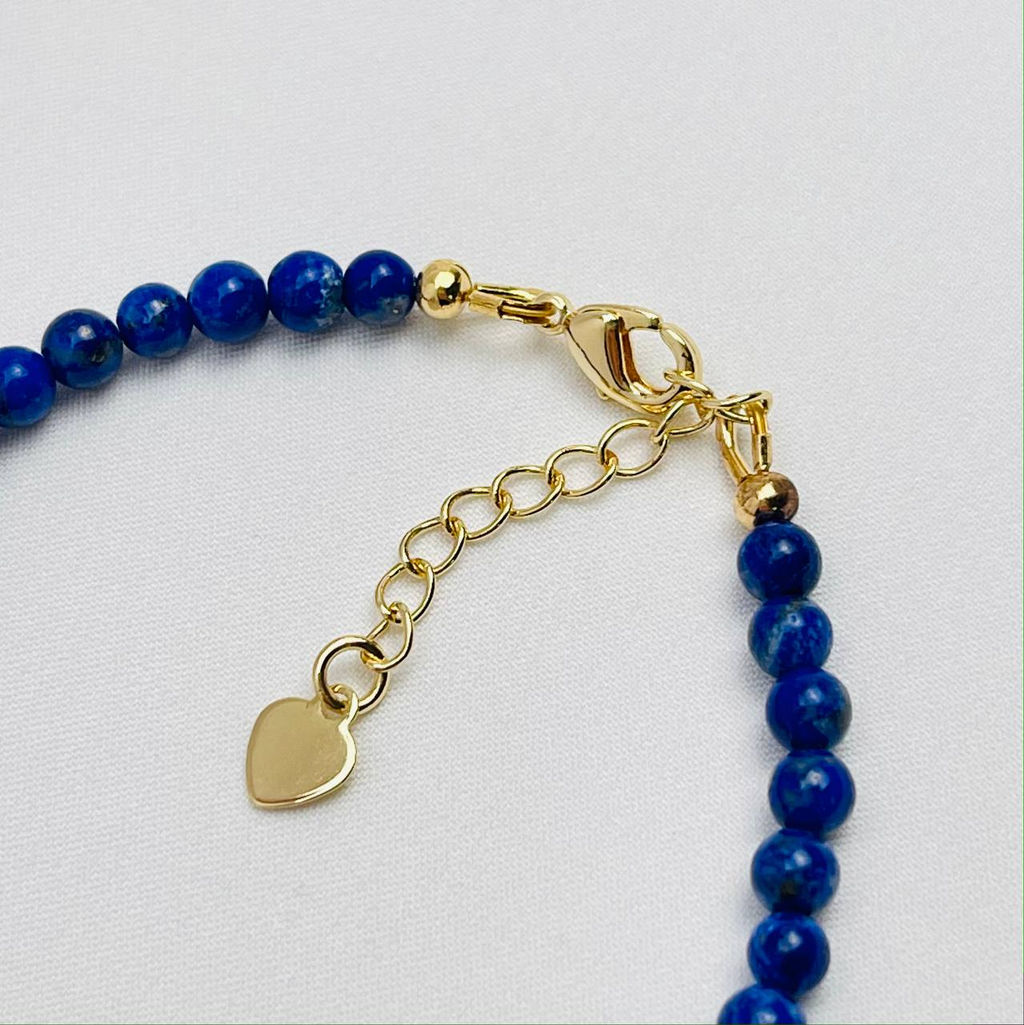 Браслет из Лазурита и Сердолика 18 см +