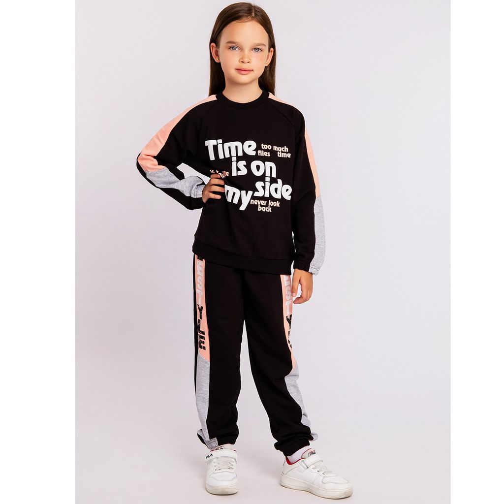 Костюм спортивный футер 2х нитка петля 8041300103 8041300103 купить оптом по цене 887 ?| Фабрика детской одежды Юлла - Youlala фото 6