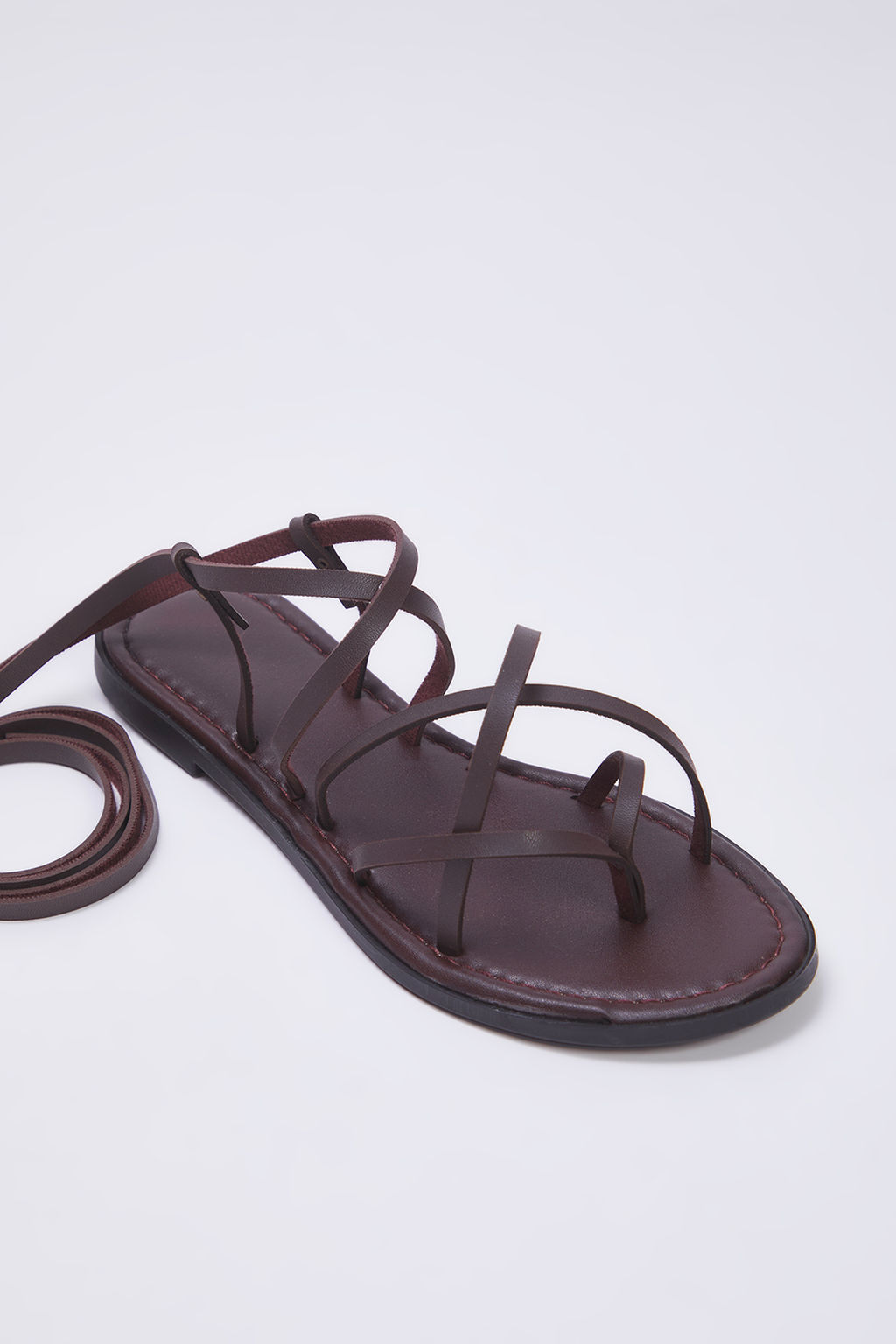 Trendyol Shoes Taba Bilekten Baglamal? Parmak Aras? Kad?n Sandalet TAKSS25SD00021 - Trendyolmilla фото 17