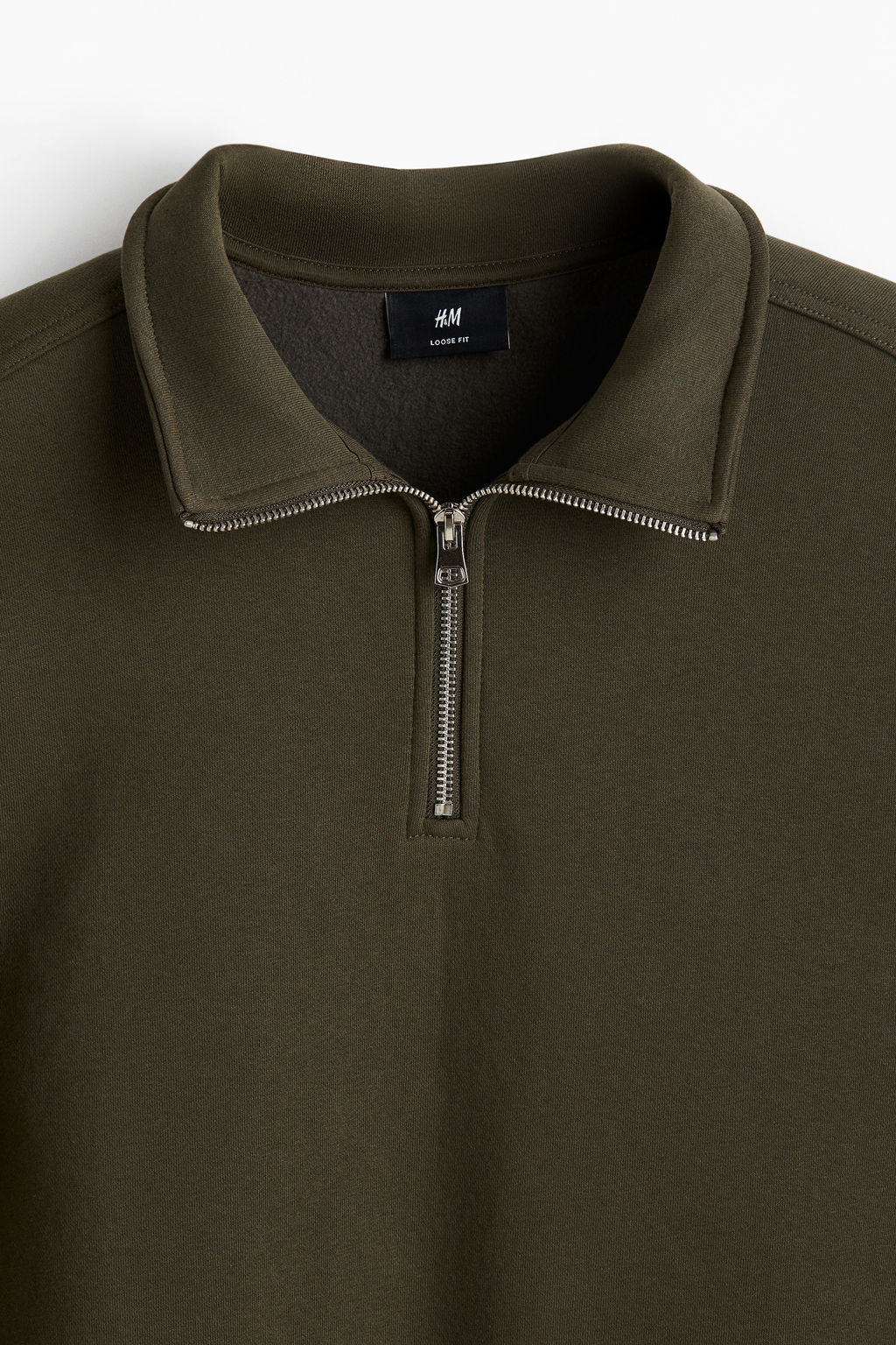 Sudadera con media cremallera Loose Fit - H&m фото 7