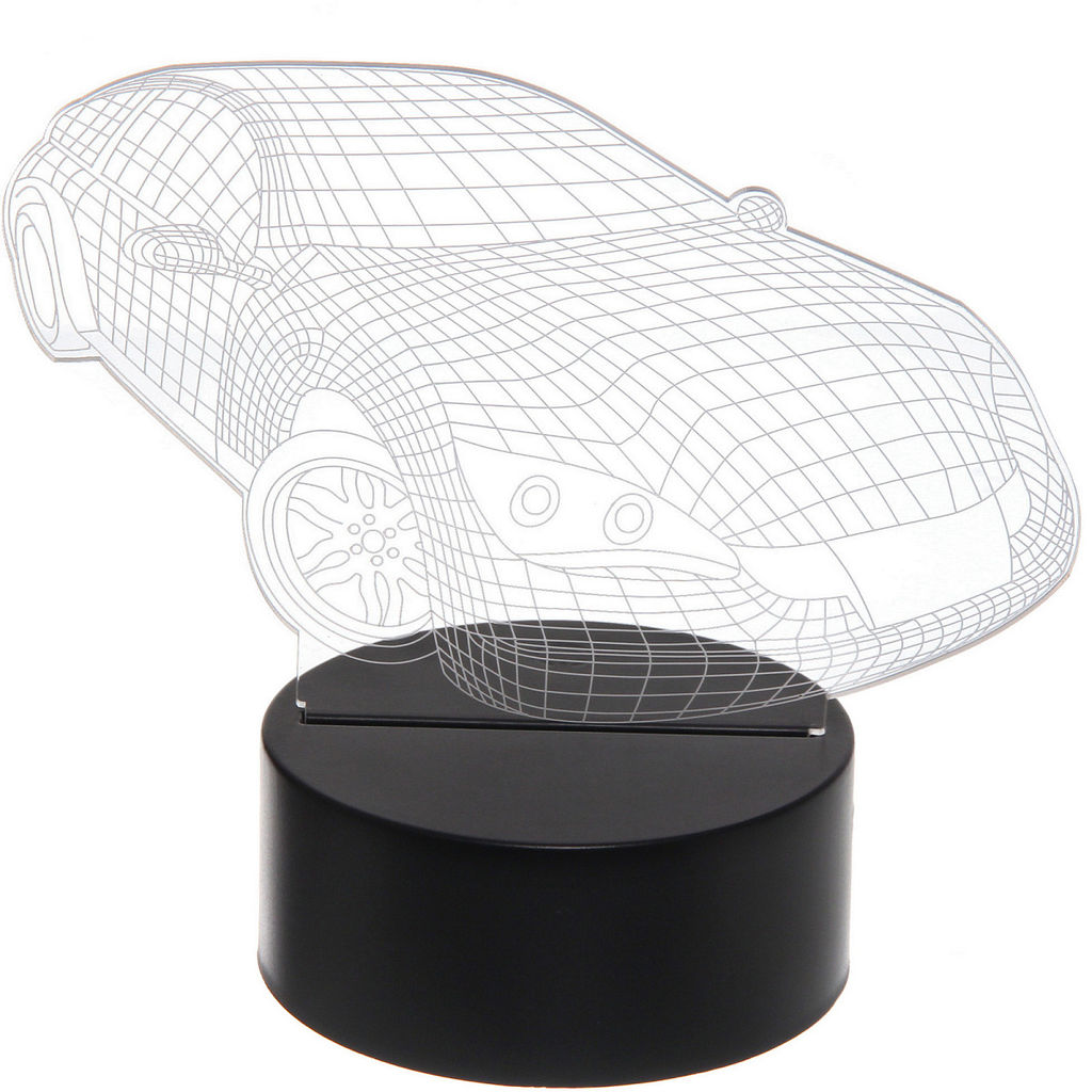 Цена за 2 шт. Светильник ночник "3D-Тачка" на пластиковой подставке, с включателем USB