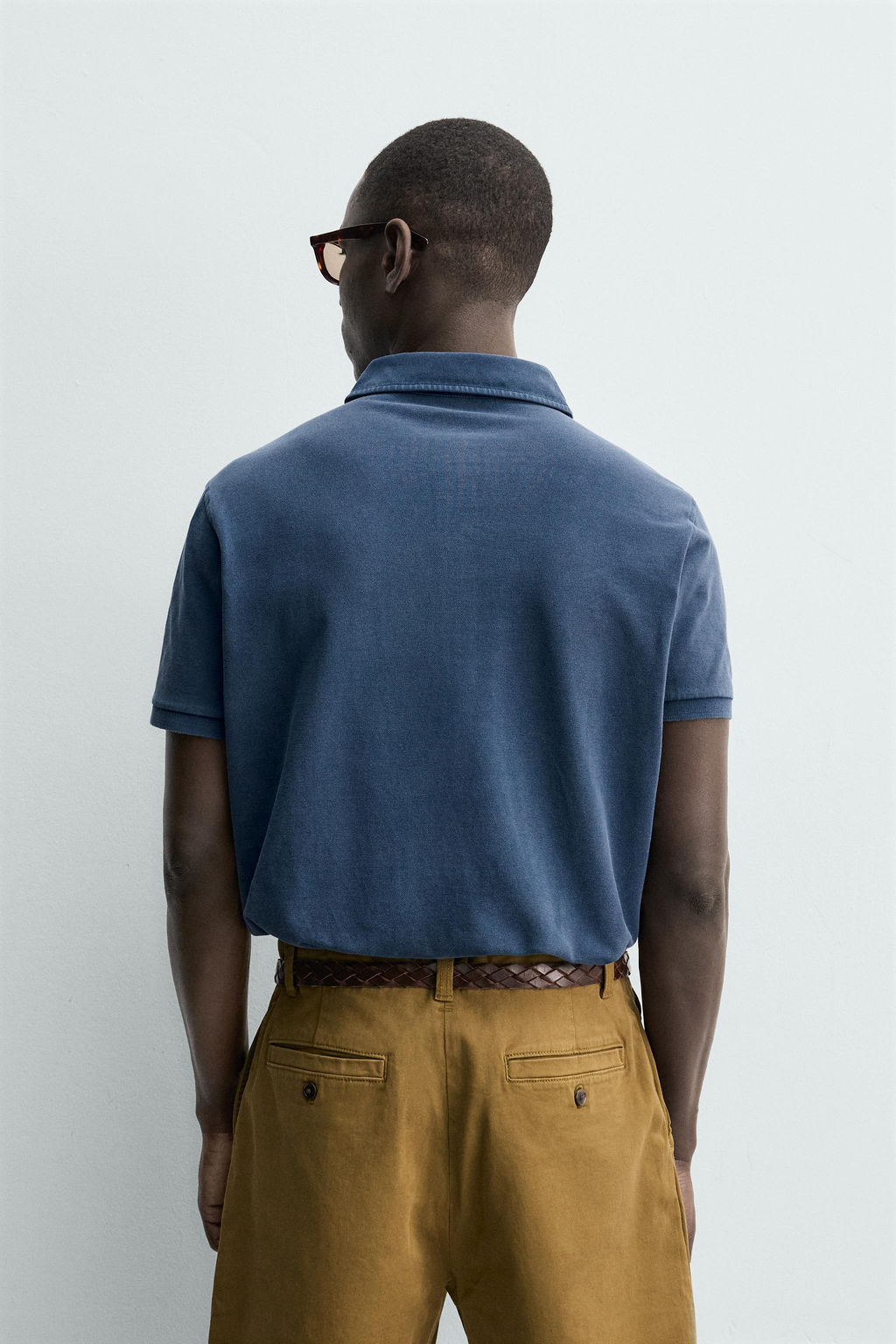 POLO PIQU? REGULAR FIT LAVADO / Azul - Zara фото 3