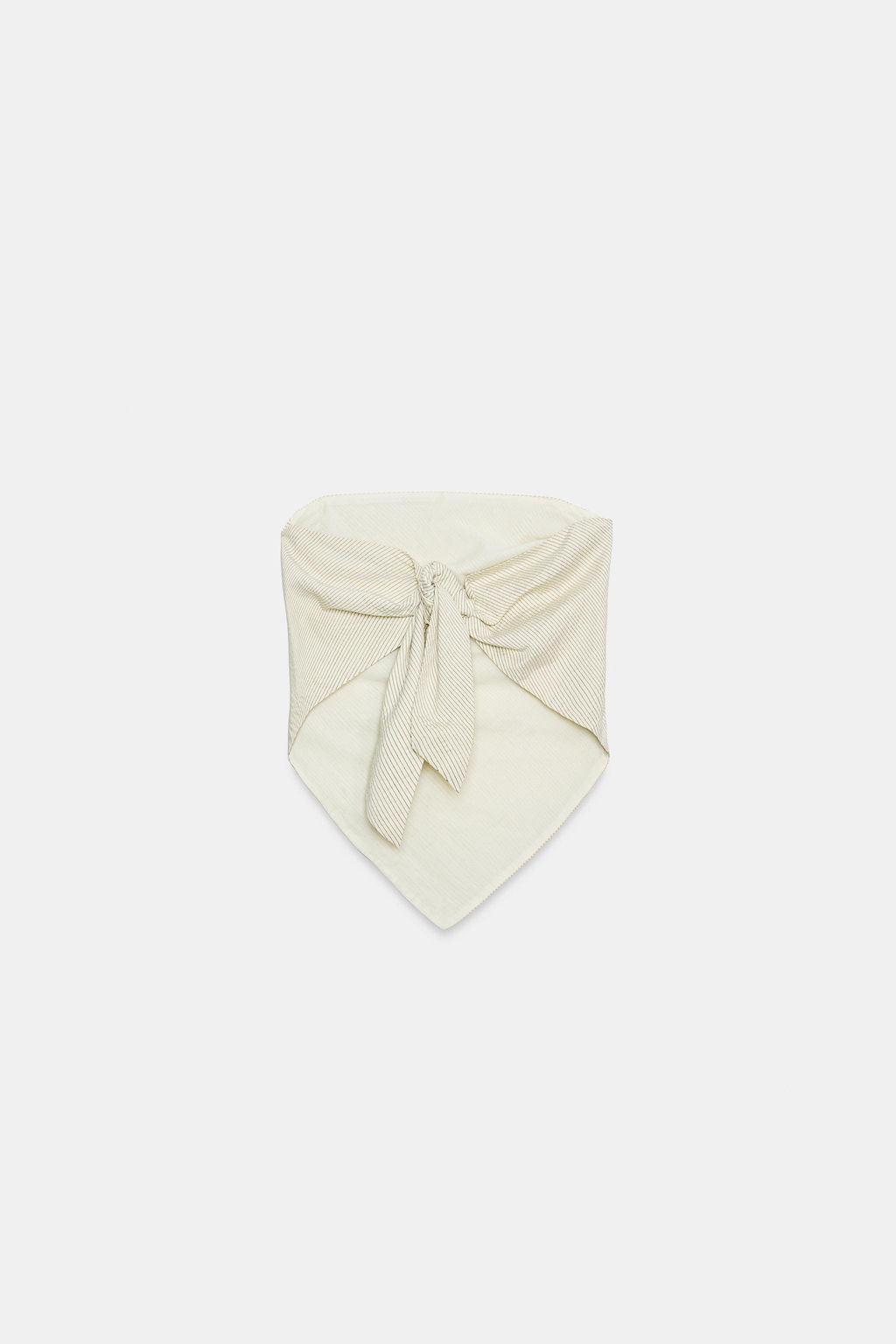 TOP SATINADO PALABRA DE HONOR LAZADA / Crudo / Negro