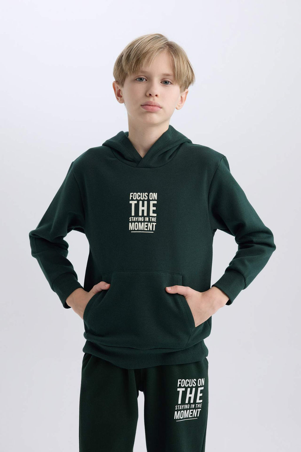 Erkek Cocuk Cepli Yaz? Bask?l? Kapusonlu Kal?n Okul Sweatshirt - Defacto фото 3
