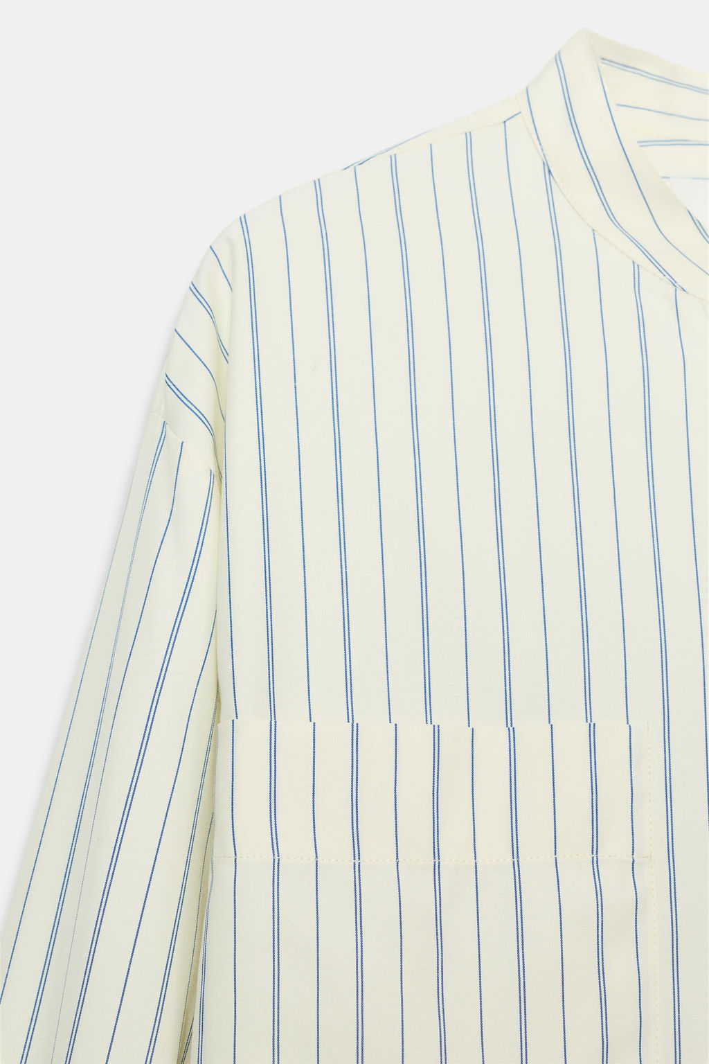 STRIPED STAND COLLAR SHIRT ZW COLLECTION - Zara фото 7