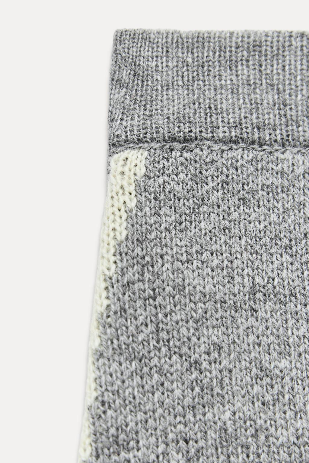 CONTRAST TRIM KNIT MIDI SKIRT - Zara фото 5