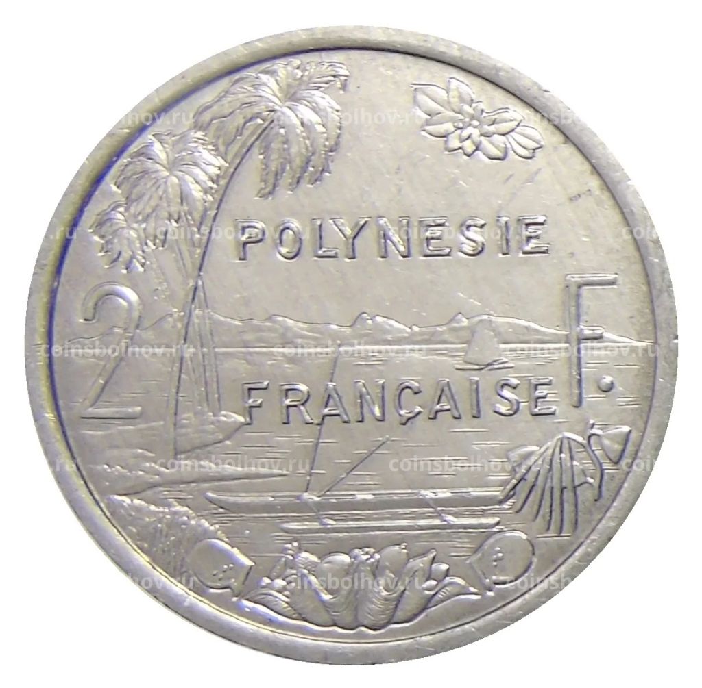 2 франка 1999 года Французская Полинезия