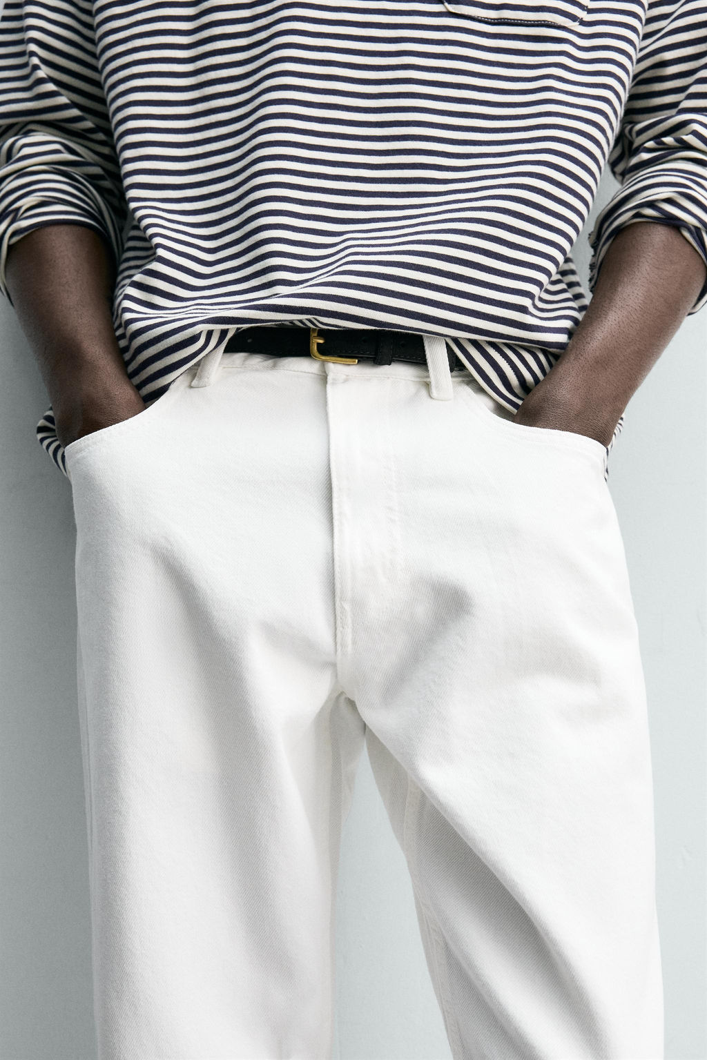 JEANS SLIM TAPERED FIT / Blanco - Zara фото 7