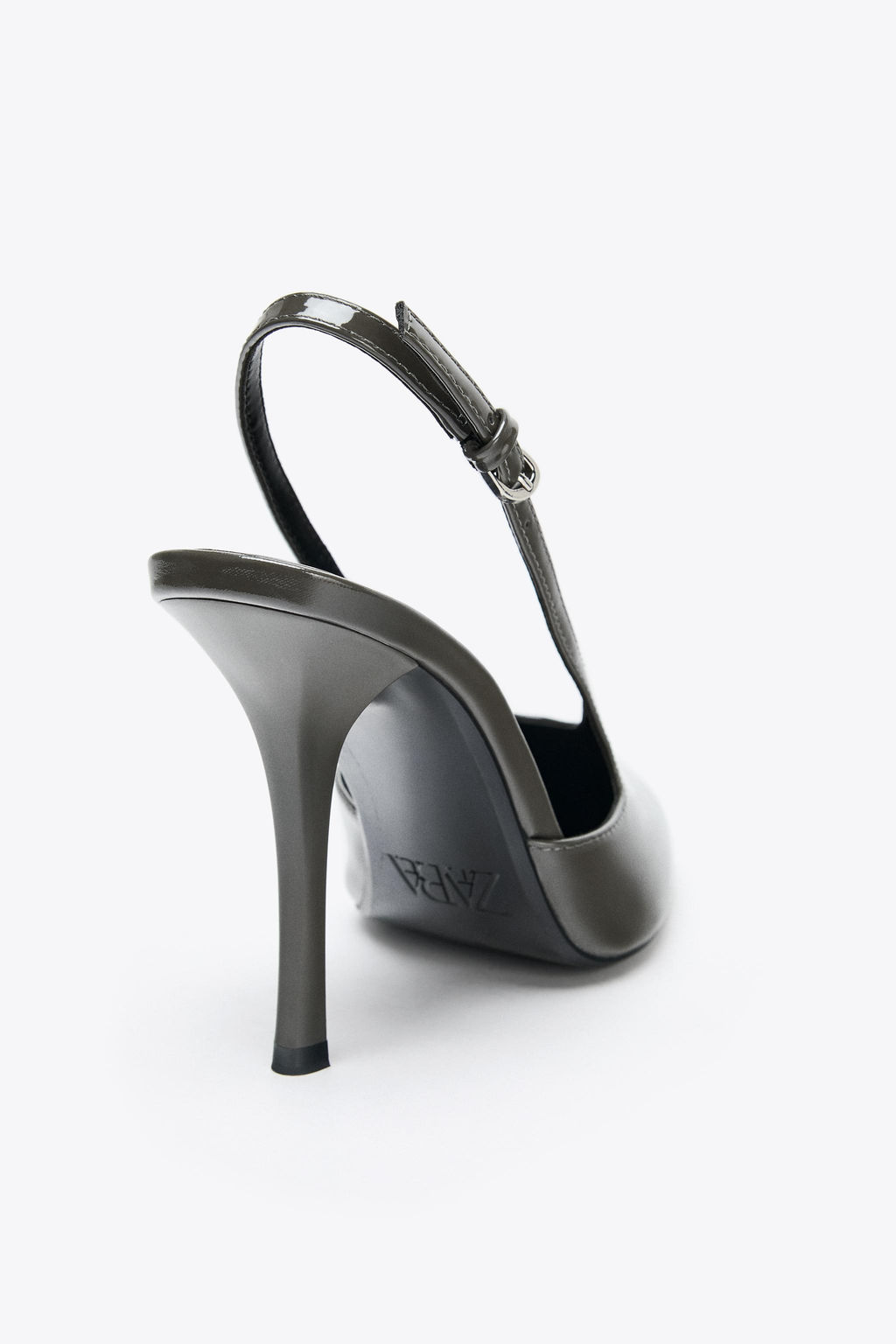 FAUX PATENT SLINGBACK SHOES - Zara фото 5