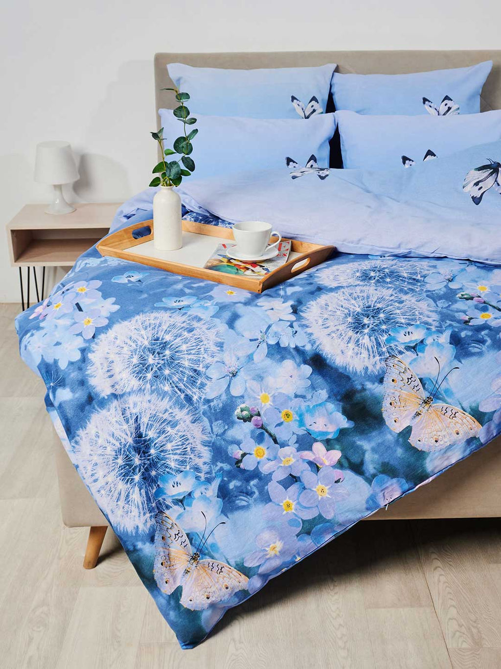 КПБ бязь Премиум - Одуванчики 1.5 сп. (нав.70х70)