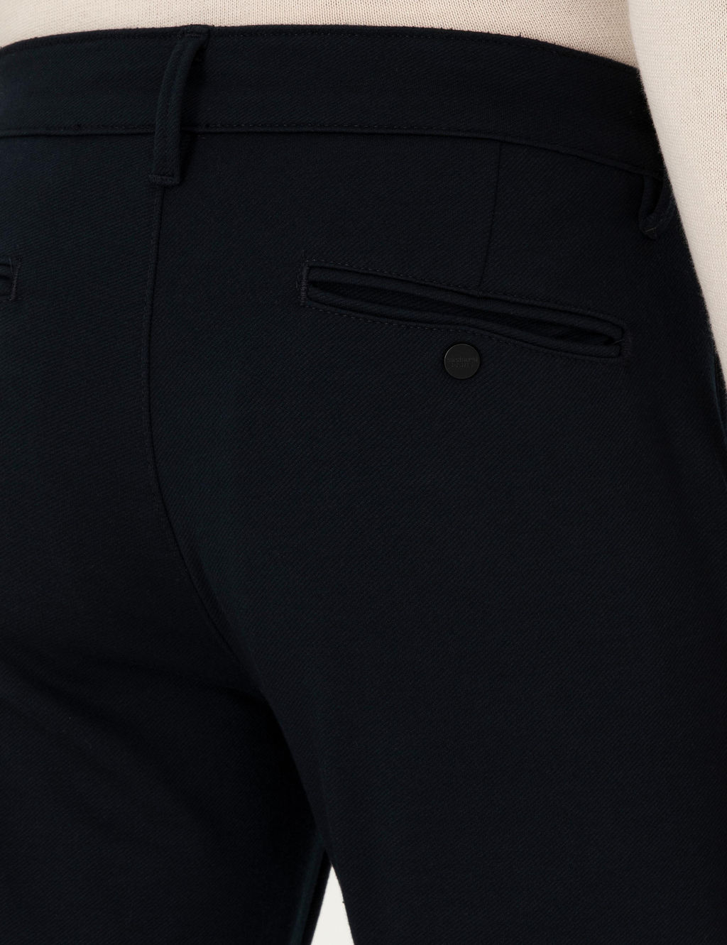 Темно-синие брюки узкого кроя из плотной ткани - Cacharel фото 6