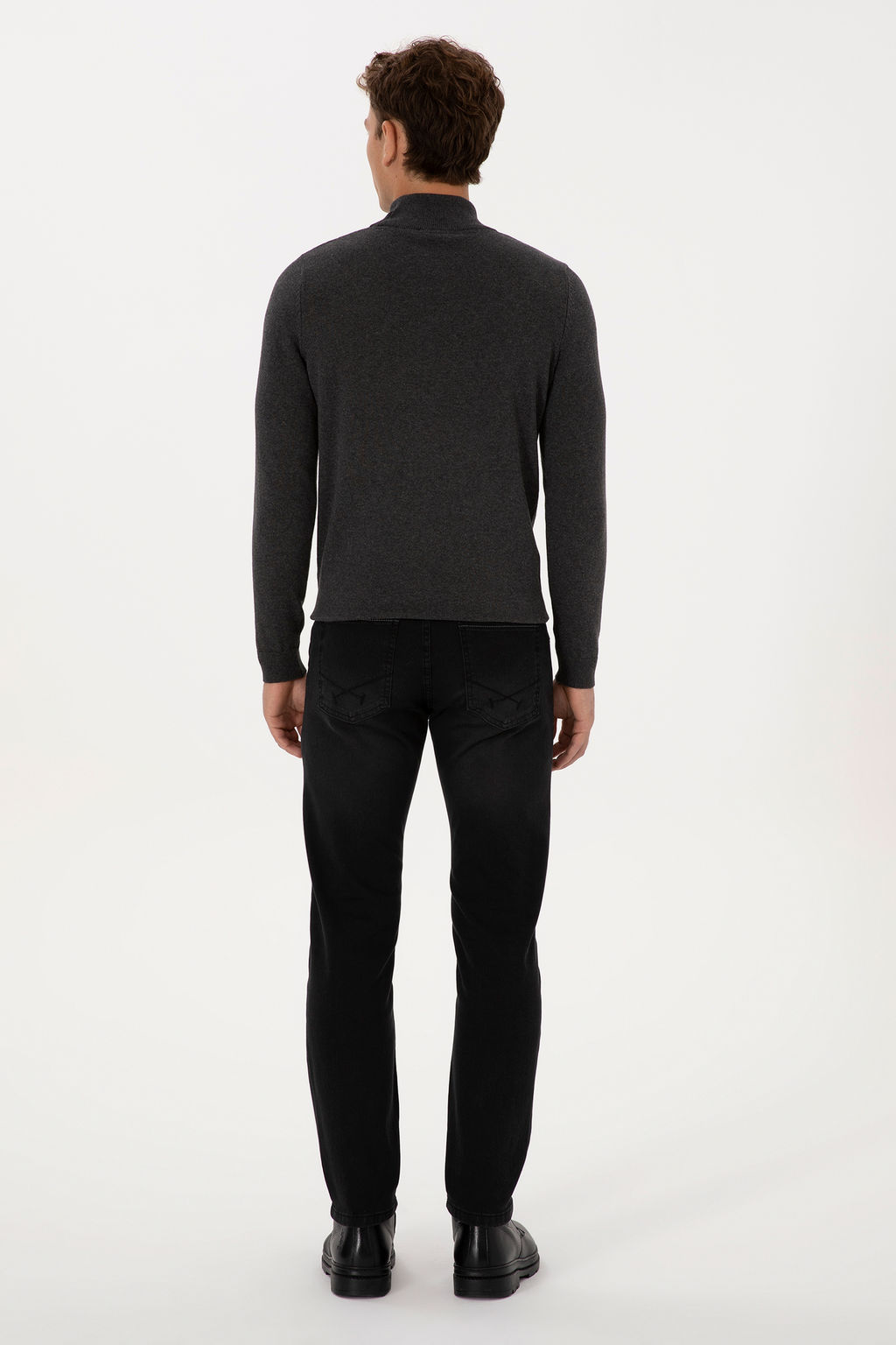 Erkek Siyah Slim Fit Jean Pantolon - U.s. polo assn фото 10