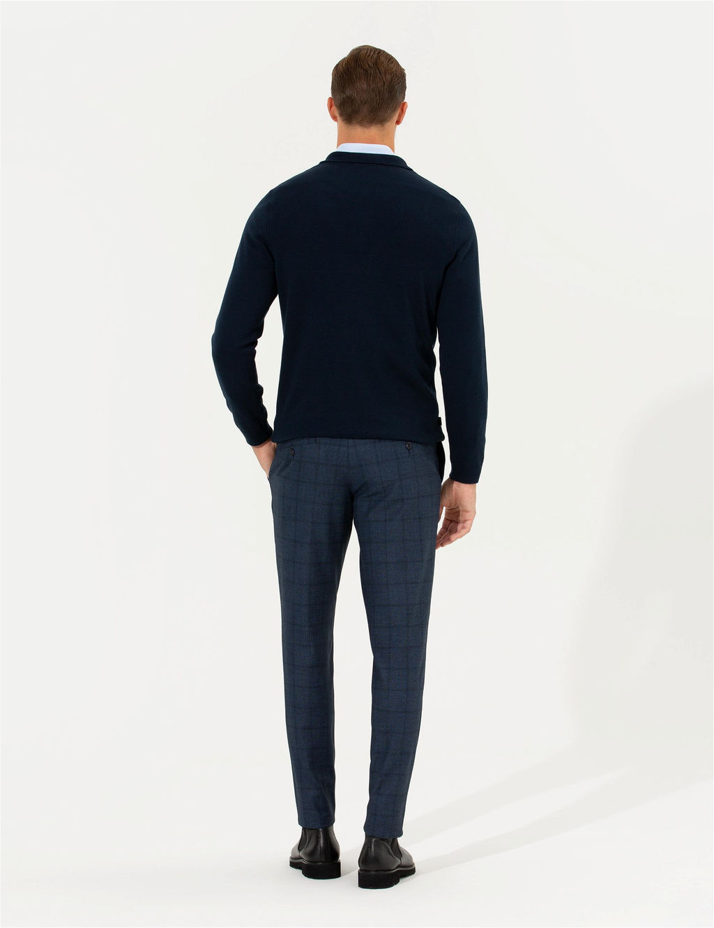 A__k Lacivert Slim Fit Kuma_ Pantolon - Pierre cardin фото 4