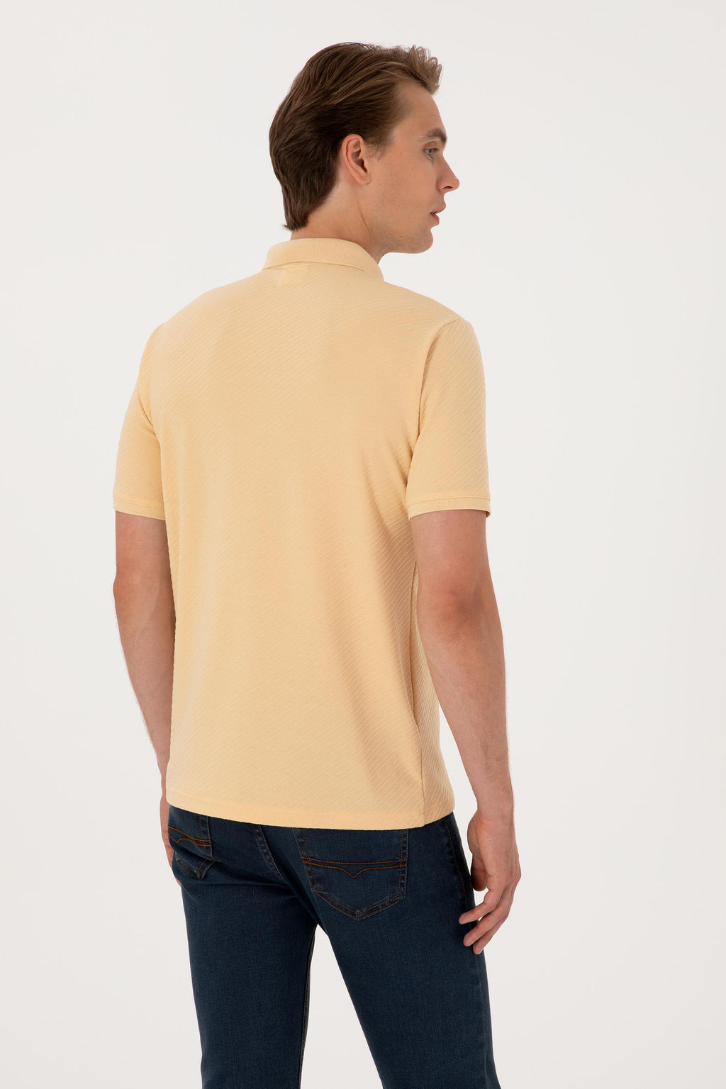 Erkek Regular Fit Polo Yaka Bej Ti__rt Sepette S_rpriz _ndirim - U.s. polo assn фото 5