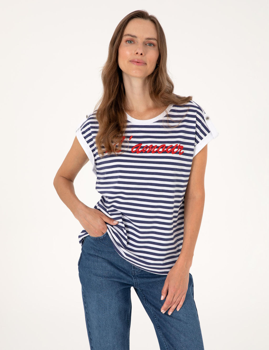 Beyaz Comfort Fit Ti__rt