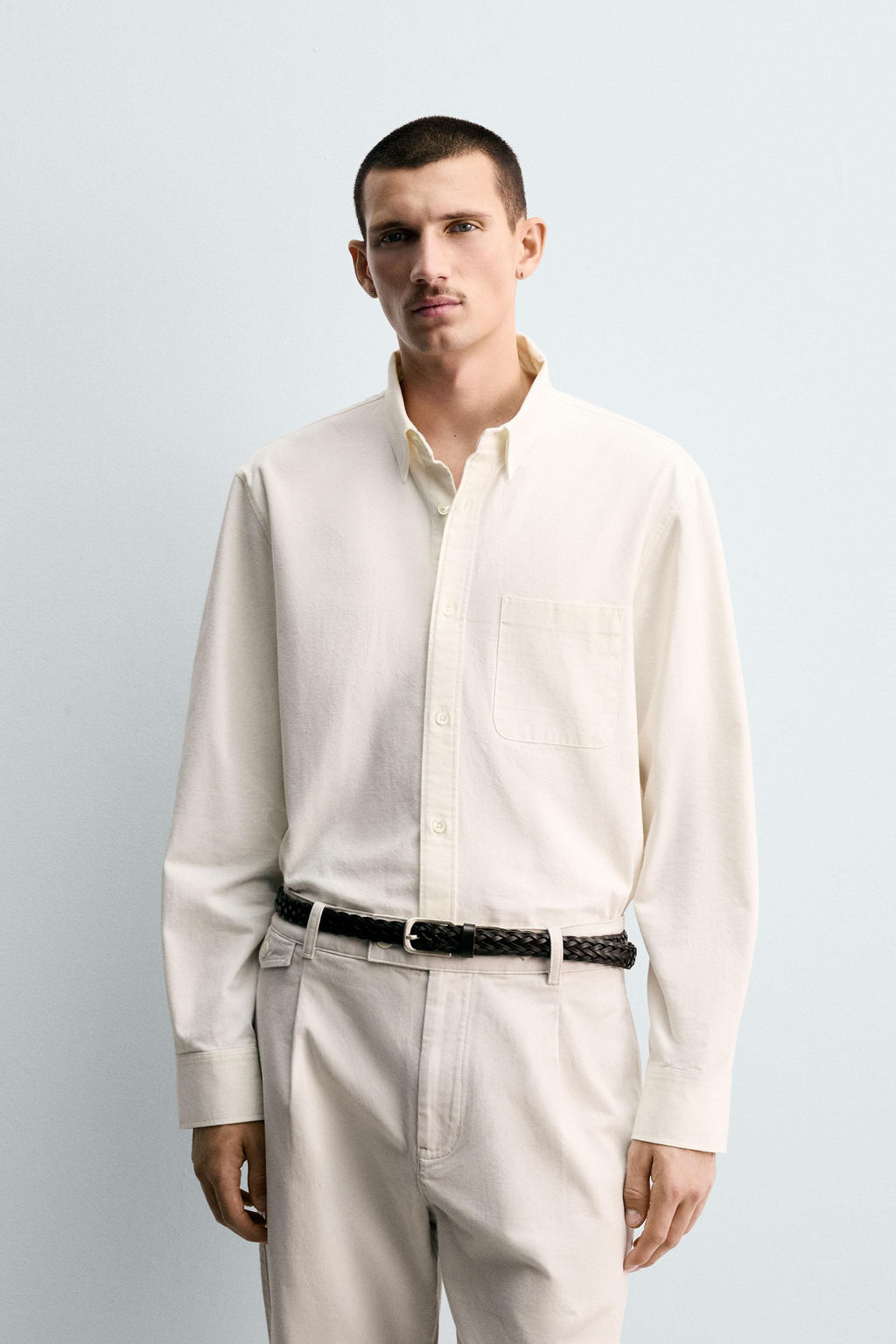 RELAXED FIT DENIM SHIRT - Zara фото 2