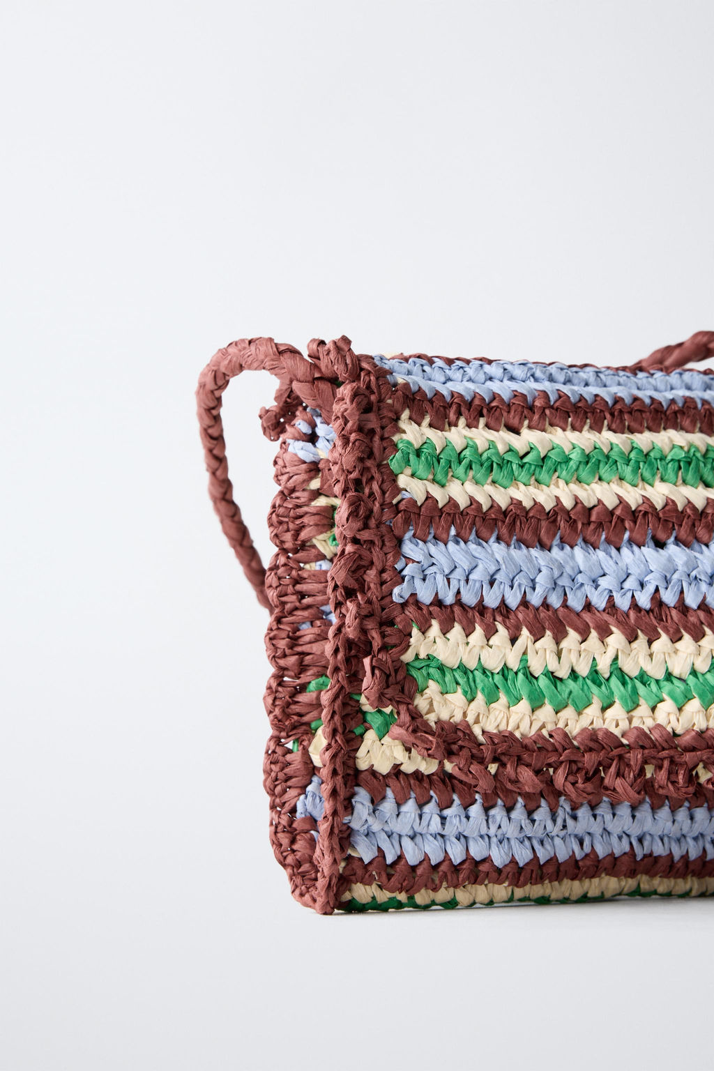 RAFFIA-EFFECT CROSSBODY BAG - Zara фото 3