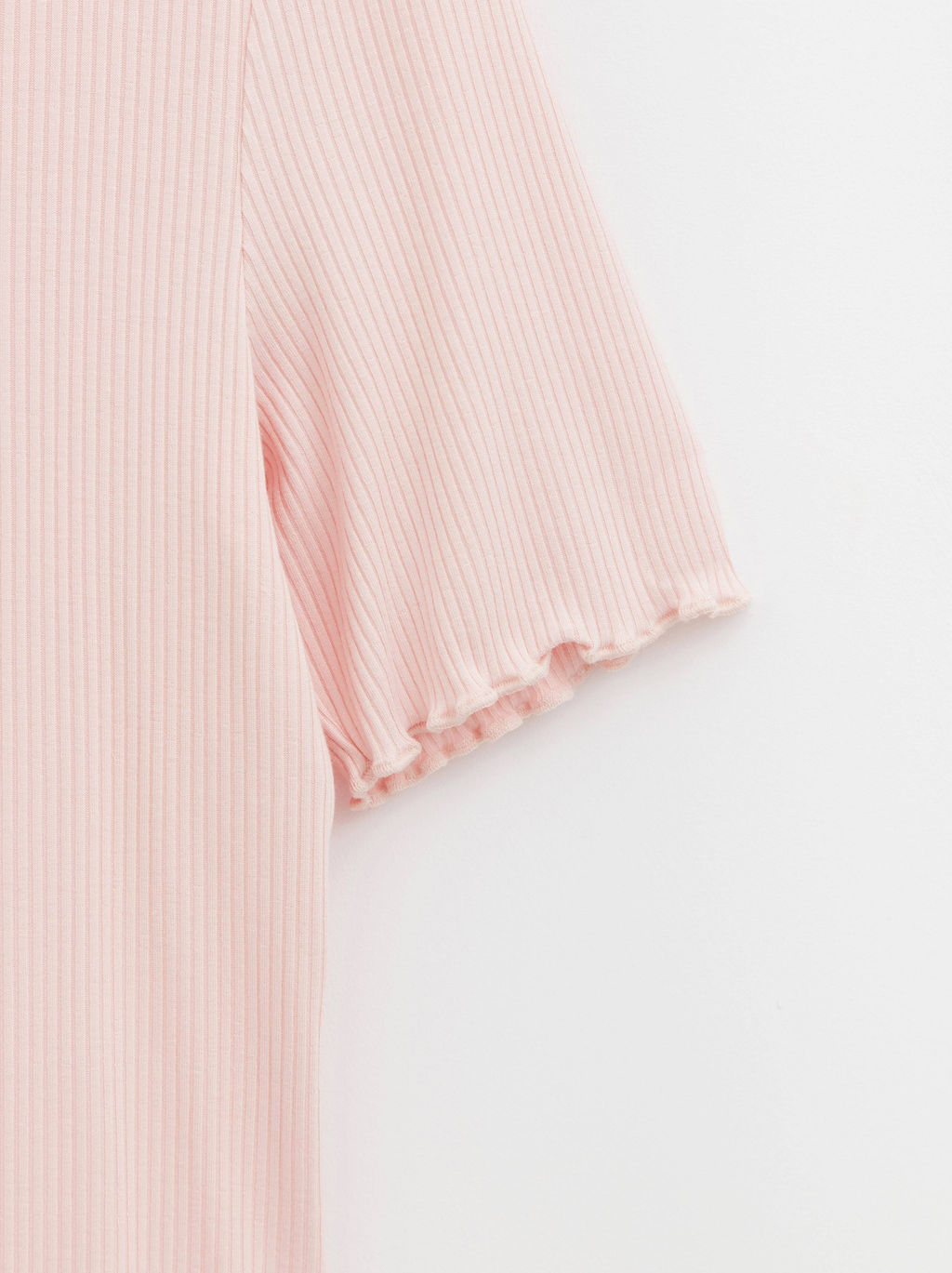 CONTE Топ в рубчик из премиальной вискозы LD 1166 light pink