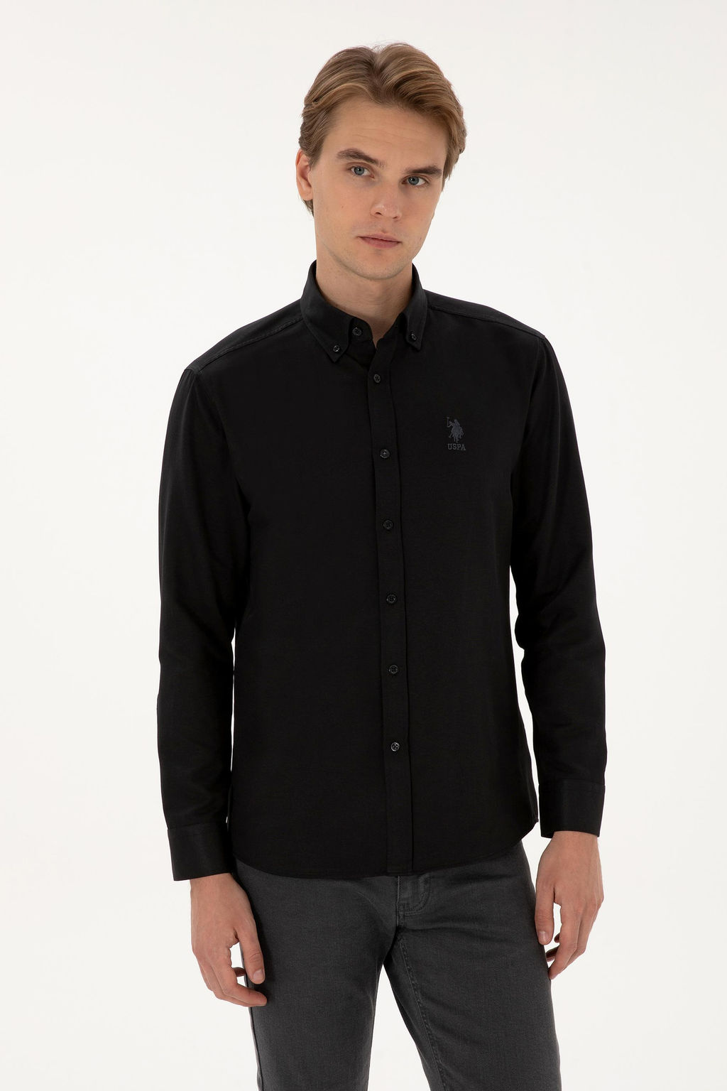 Erkek Siyah Uzun Kollu Basic G_mlek Sepette S_rpriz _ndirim - U.s. polo assn фото 8