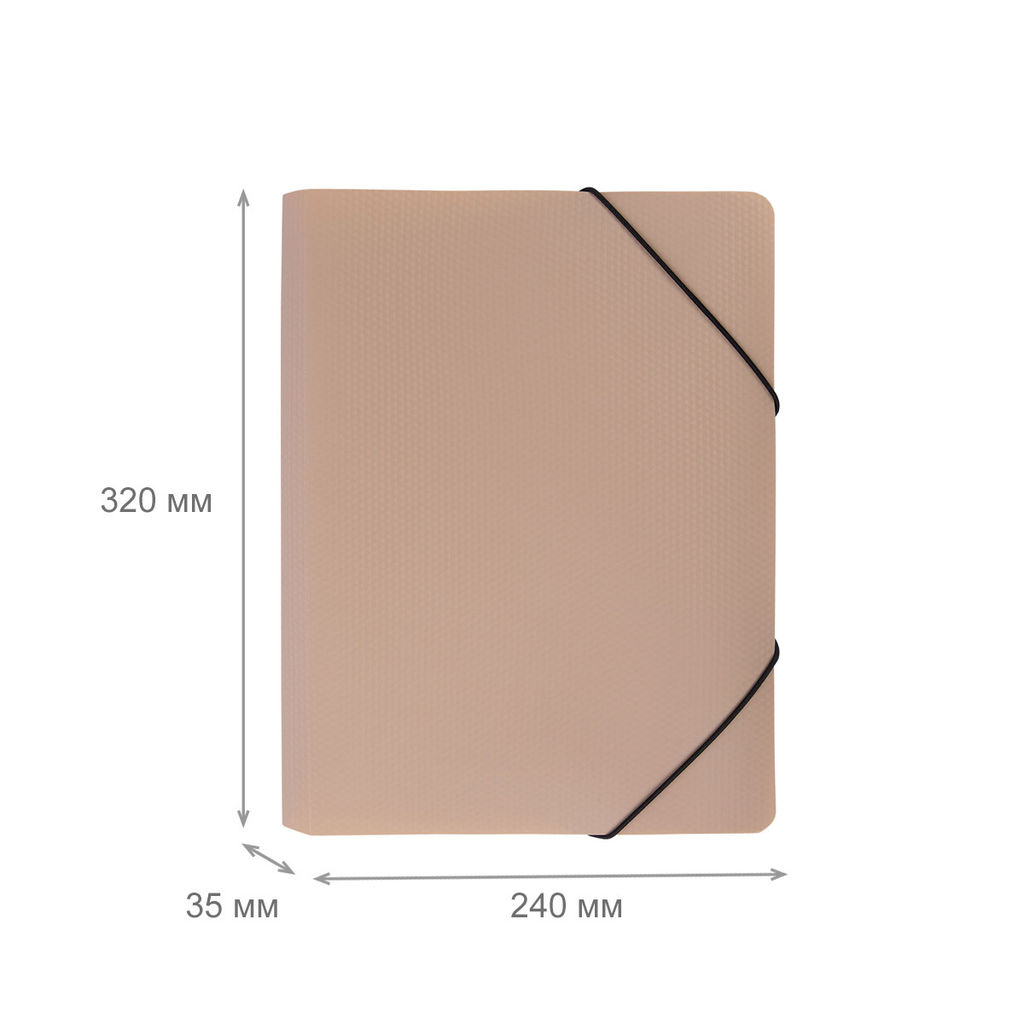 Expert Complete PRISMA Папка на резинке A4 600 мкм 35 мм эффект 3D 5 шт. бежевый EC210400027