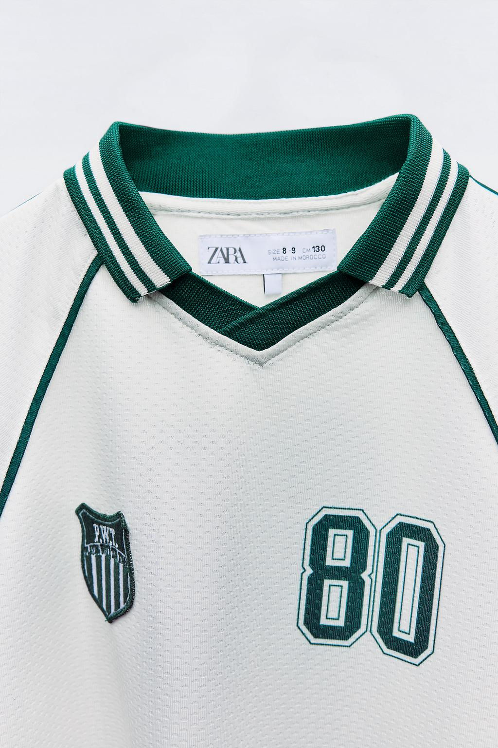 FOOTBALL T-SHIRT WITH PATCH - Zara фото 4