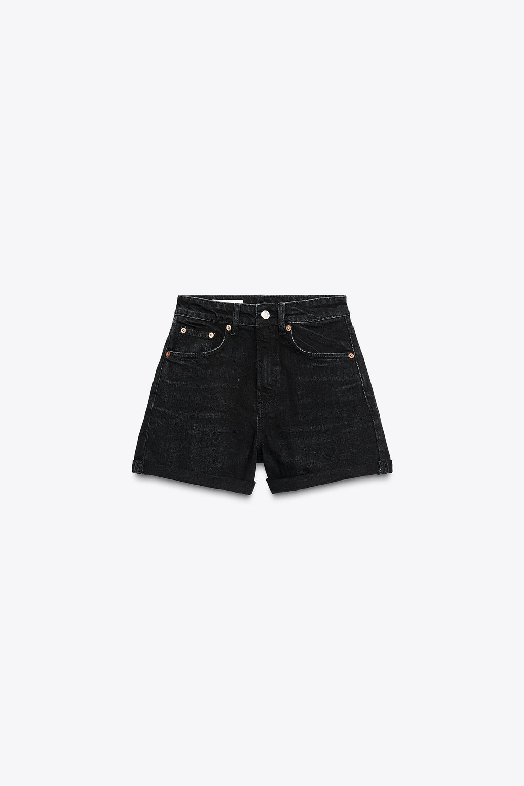 HIGH-WAIST MOM FIT TRF BERMUDA SHORTS - Zara фото 7
