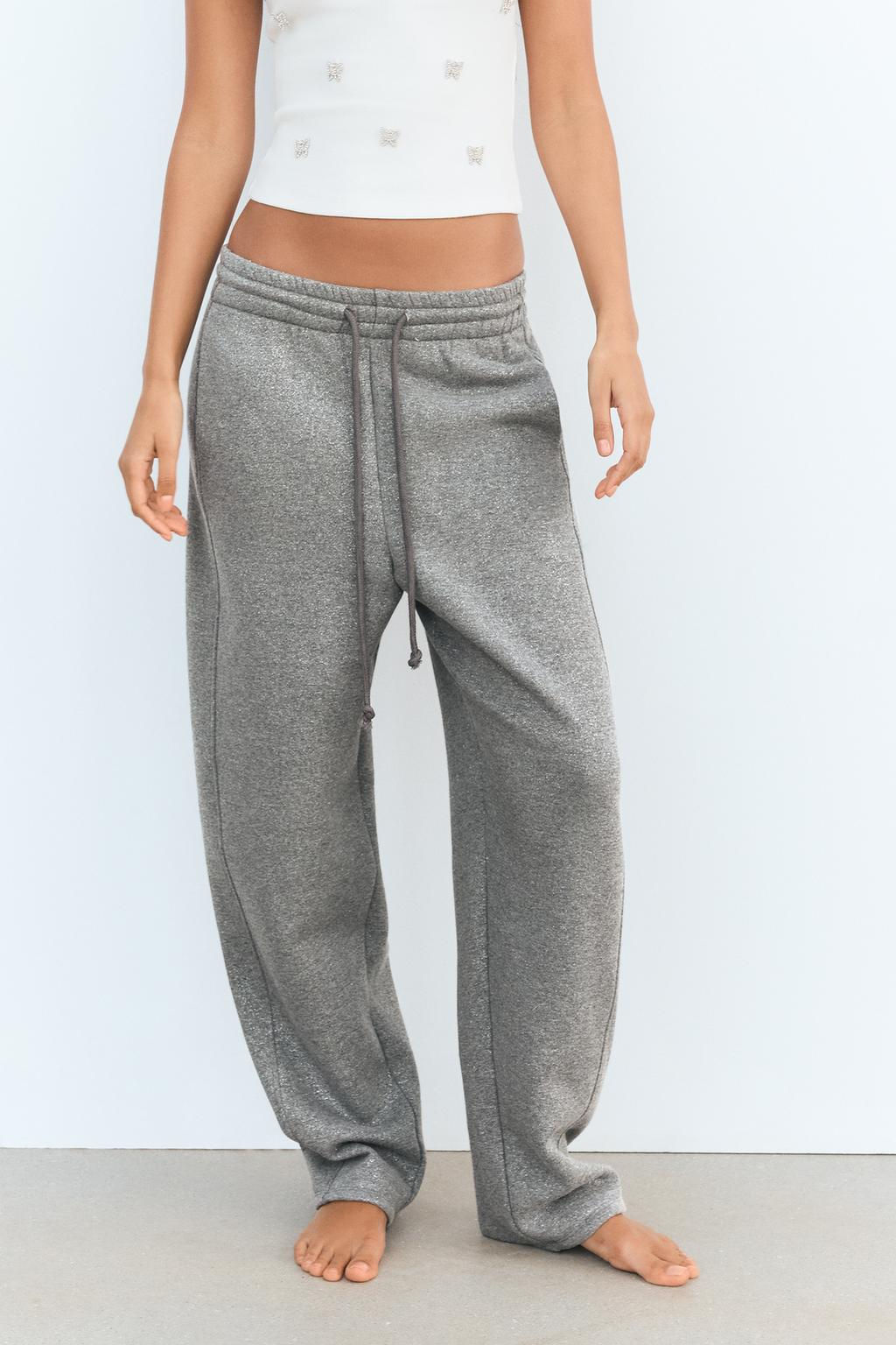 SHINY PLUSH TROUSERS - Zara фото 5