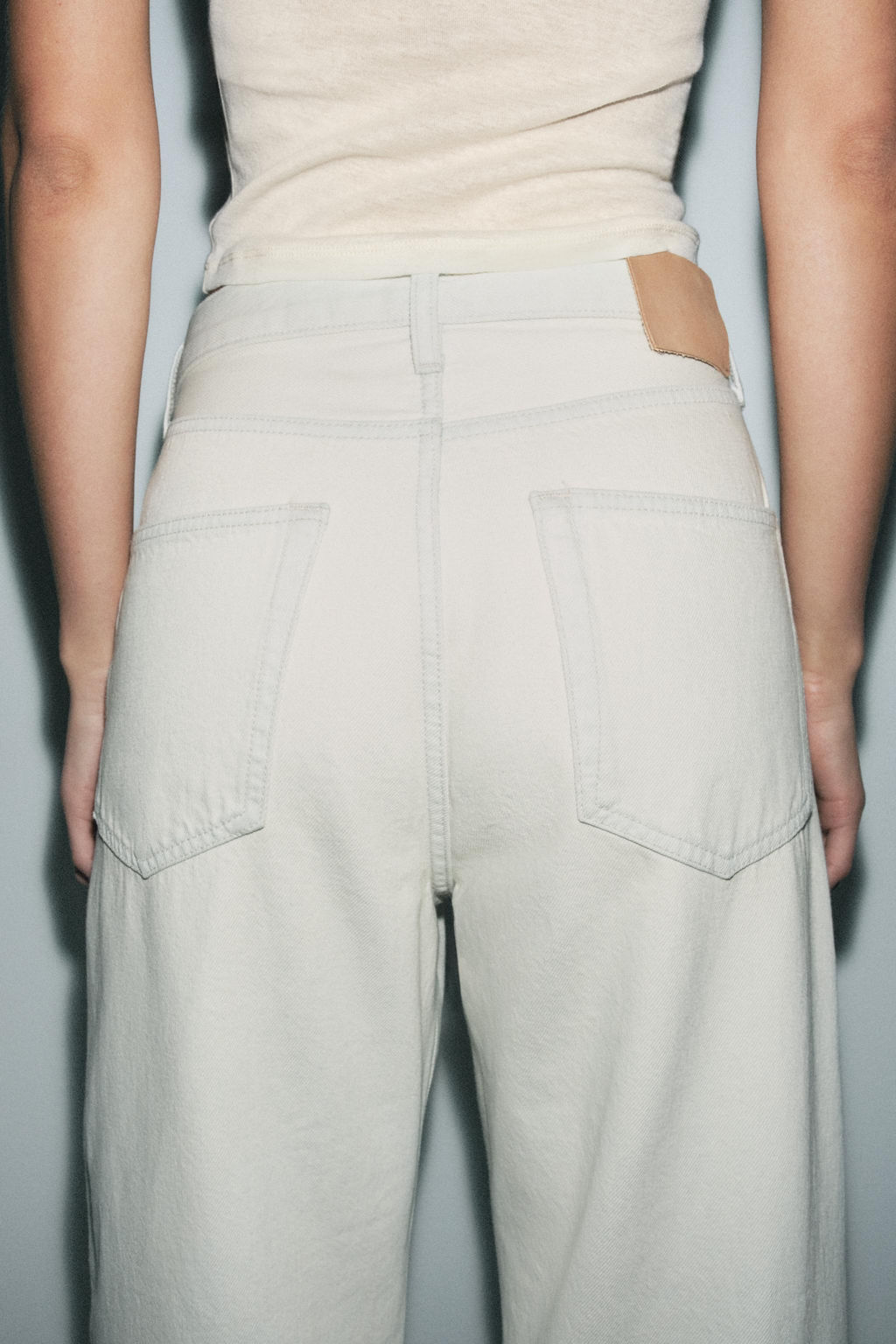 JEANS ZW COLLECTION BAGGY TIRO MEDIO / Azul claro - Zara фото 5