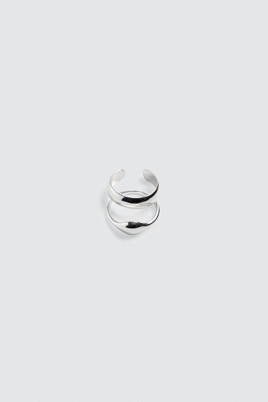 PACK OF 2 COMBINED METAL RINGS - Zara фото 5