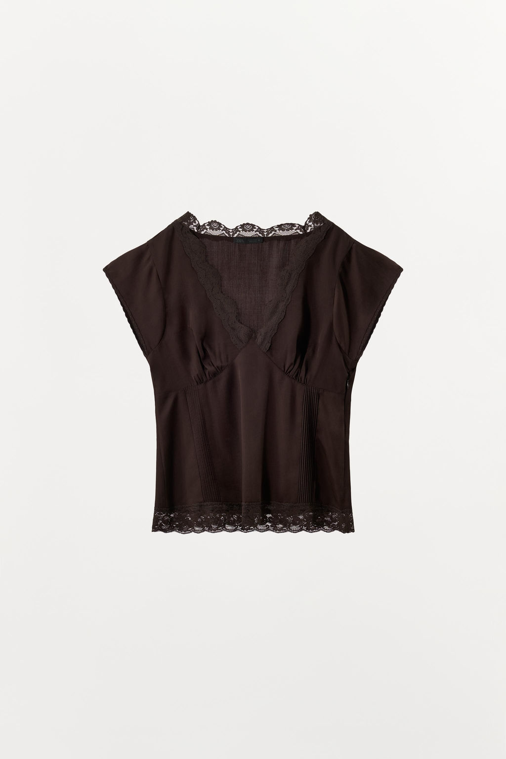 100% LYOCELL LACE TOP - Zara фото 6