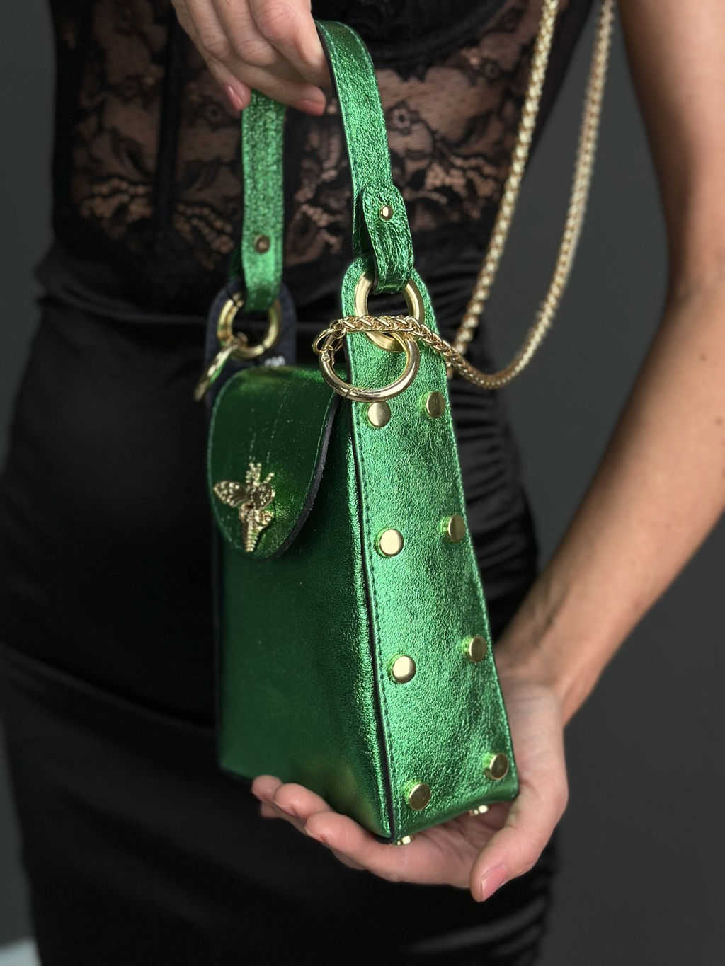 Сумка женская из телячьей кожи