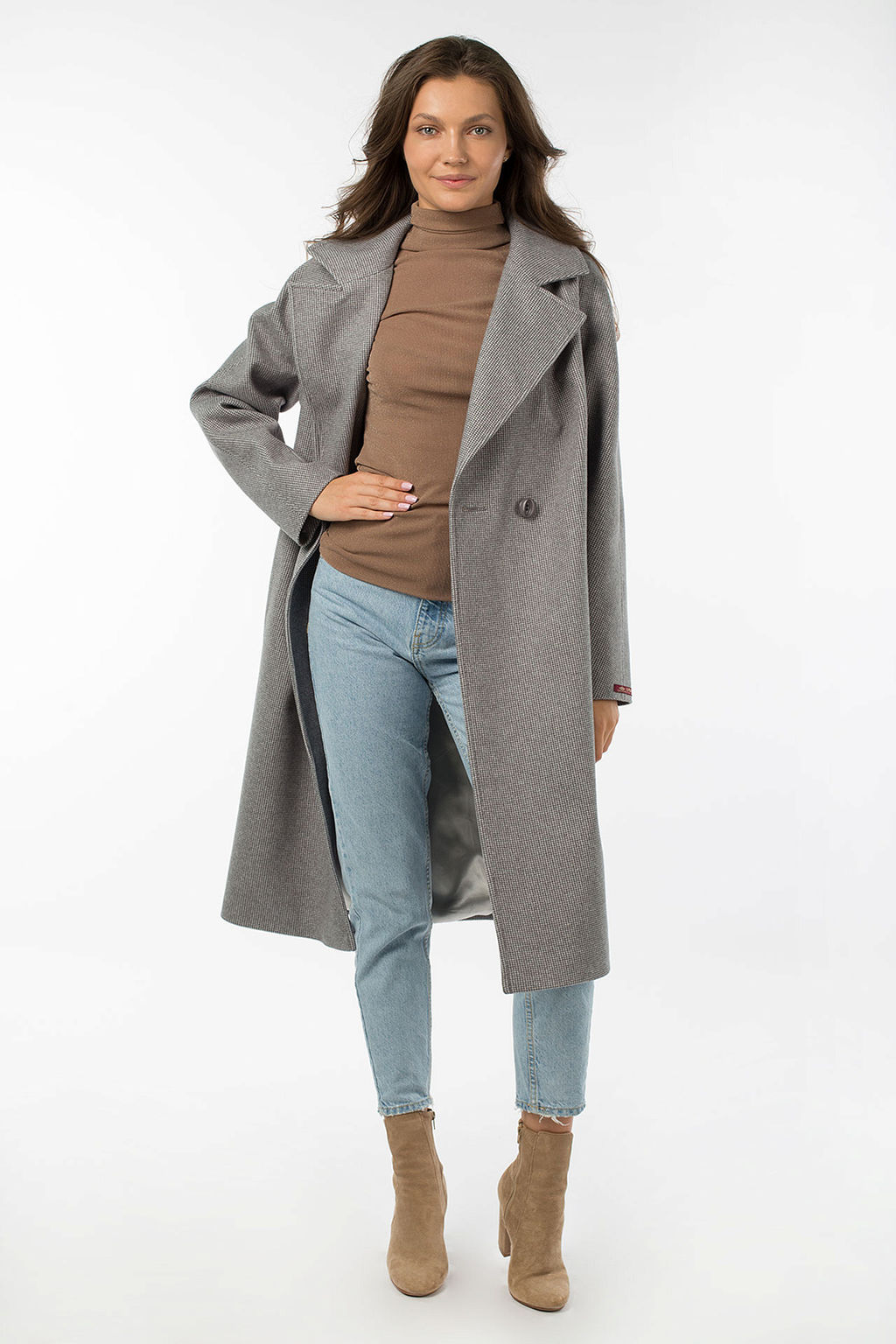 01-10674 Пальто женское демисезонное - El podio фото 5