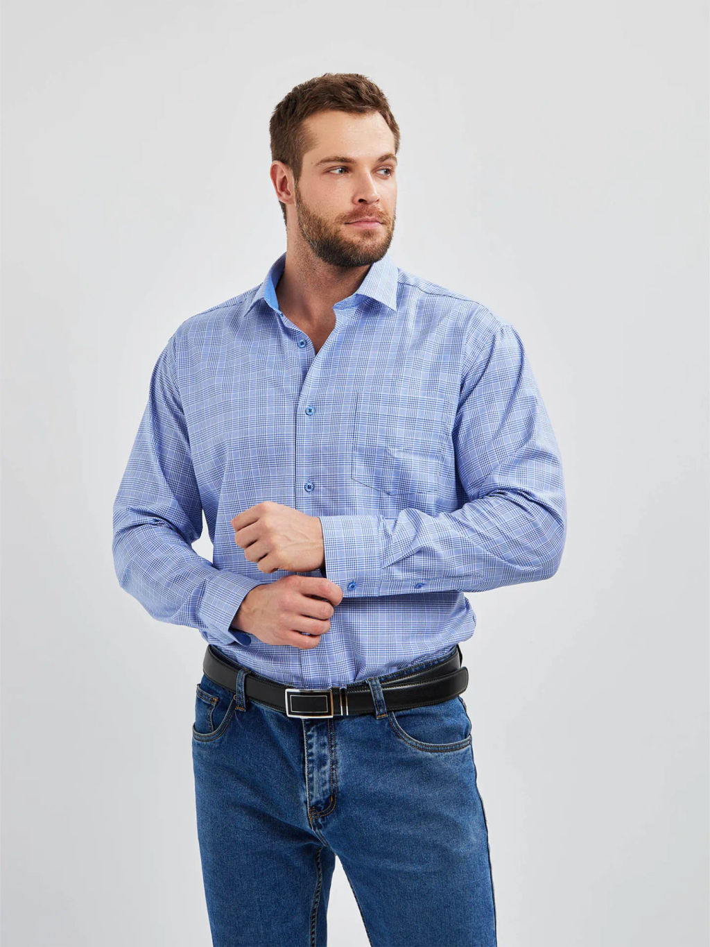 Сорочка мужская длинный рукав GREG 215/111/4561/1p фото 11