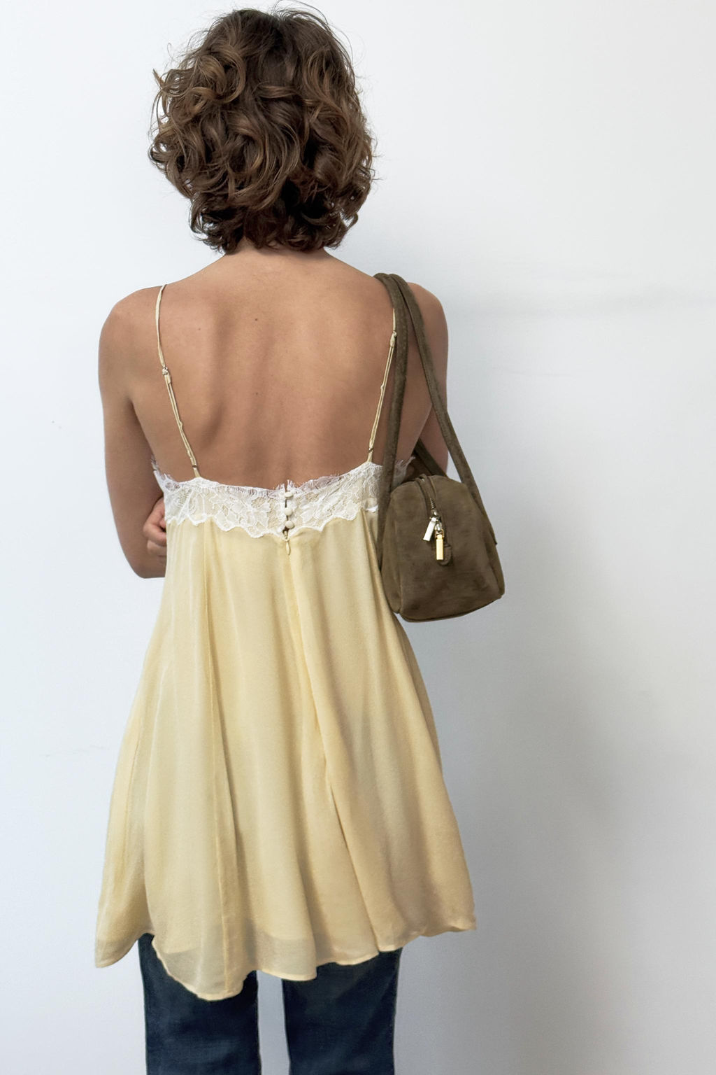 SHORT DRESS WITH CONTRAST LACE - Zara фото 5
