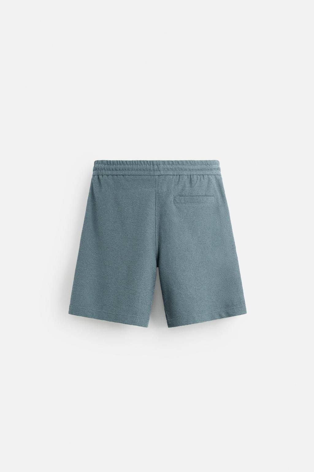 TEXTURED RELAXED FIT BERMUDA SHORTS - Zara фото 7