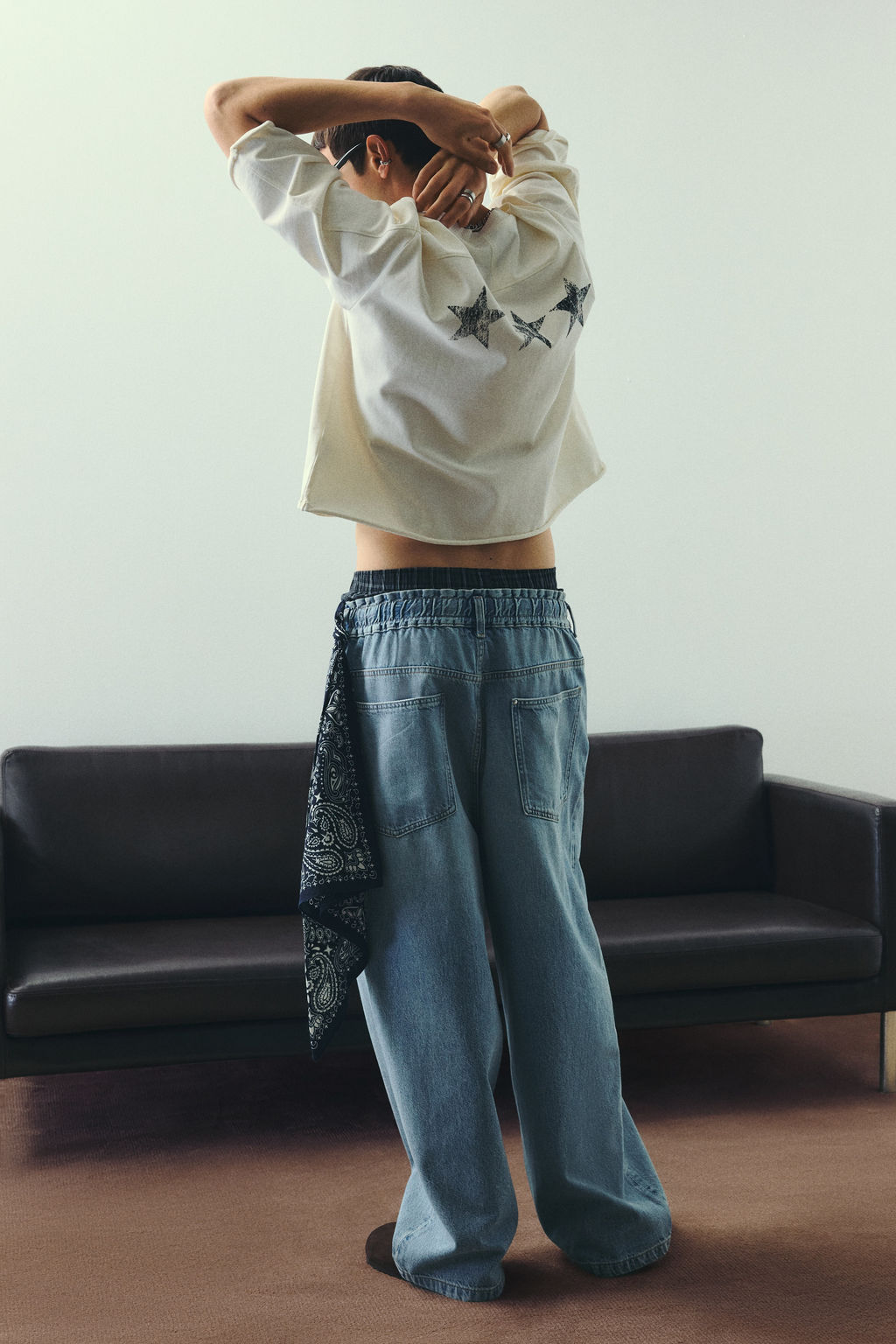 Camiseta cropped Oversized Fit - H&m фото 4