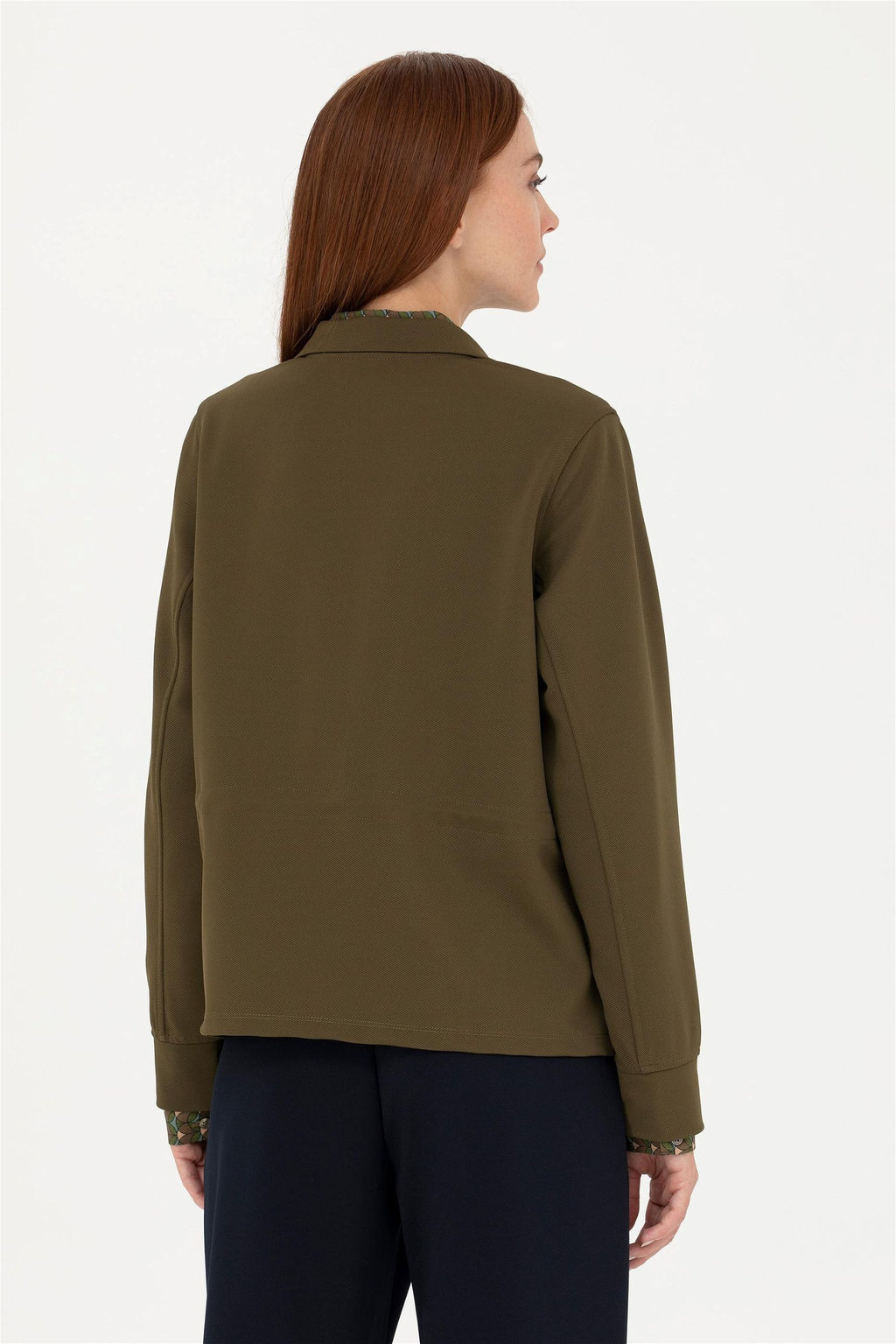 Женский свитшот цвета хаки - U.s. polo assn фото 12