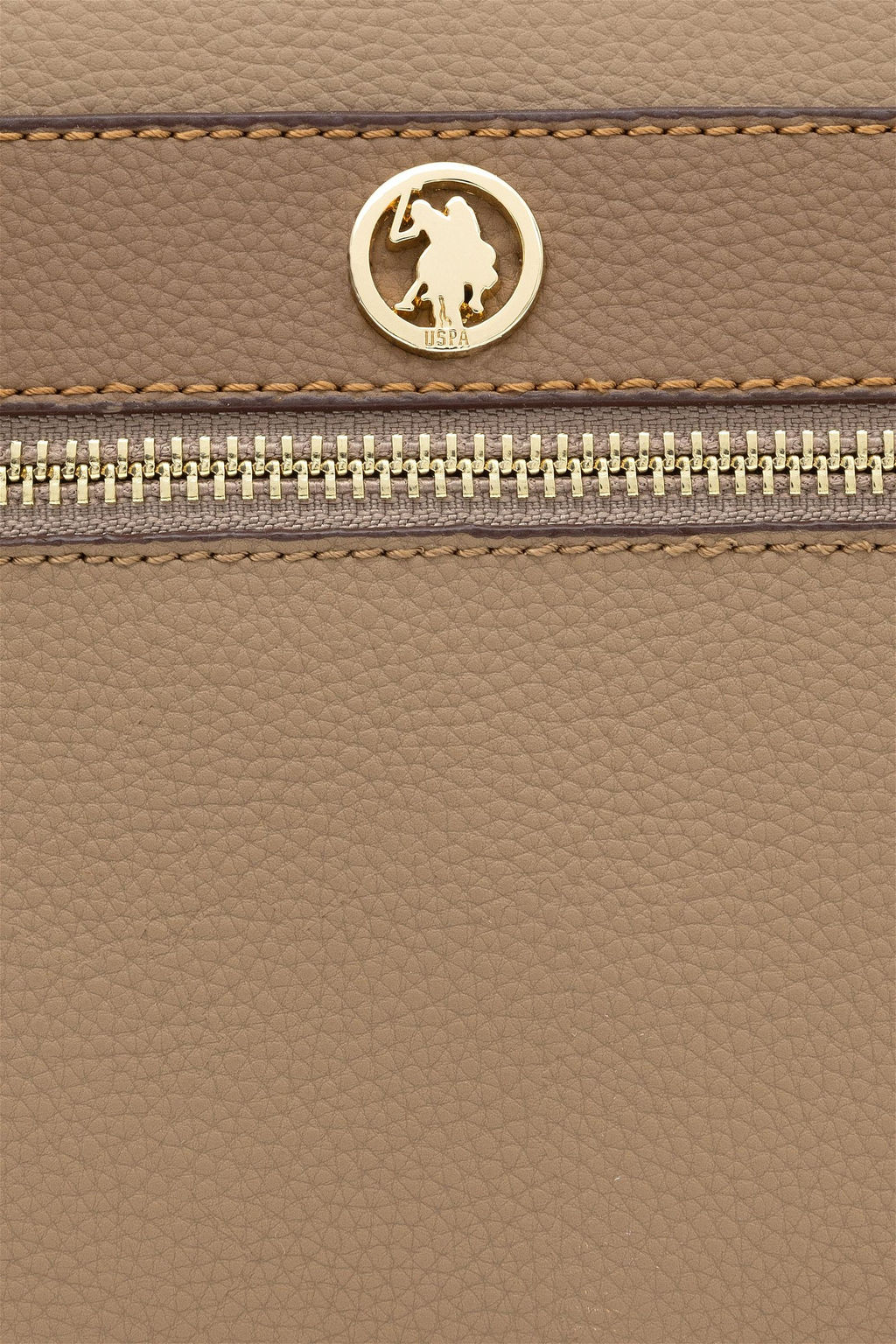 Женская темно-бежевая сумка Неожиданная скидка в корзине - U.s. polo assn фото 6