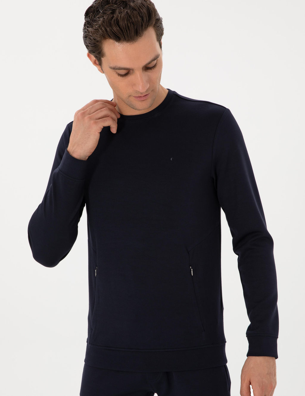 Lacivert Regular Fit Sweatshirt - Cacharel фото 3