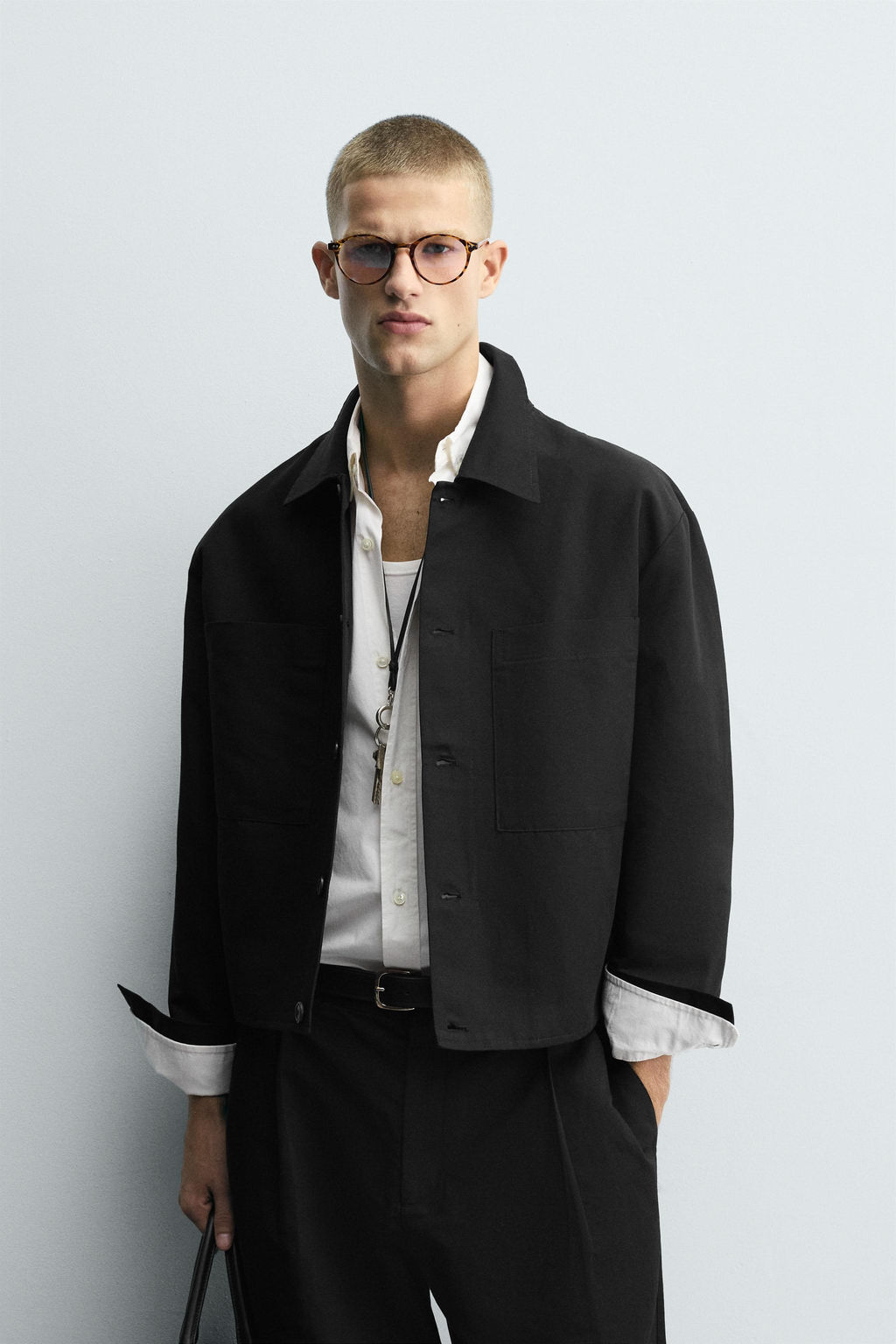 RELAXED FIT OVERSHIRT WITH POCKETS - Zara фото 2