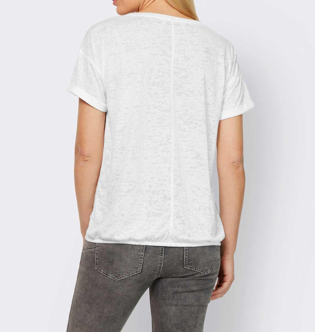 Блузка, белая - Linea tesini фото 4