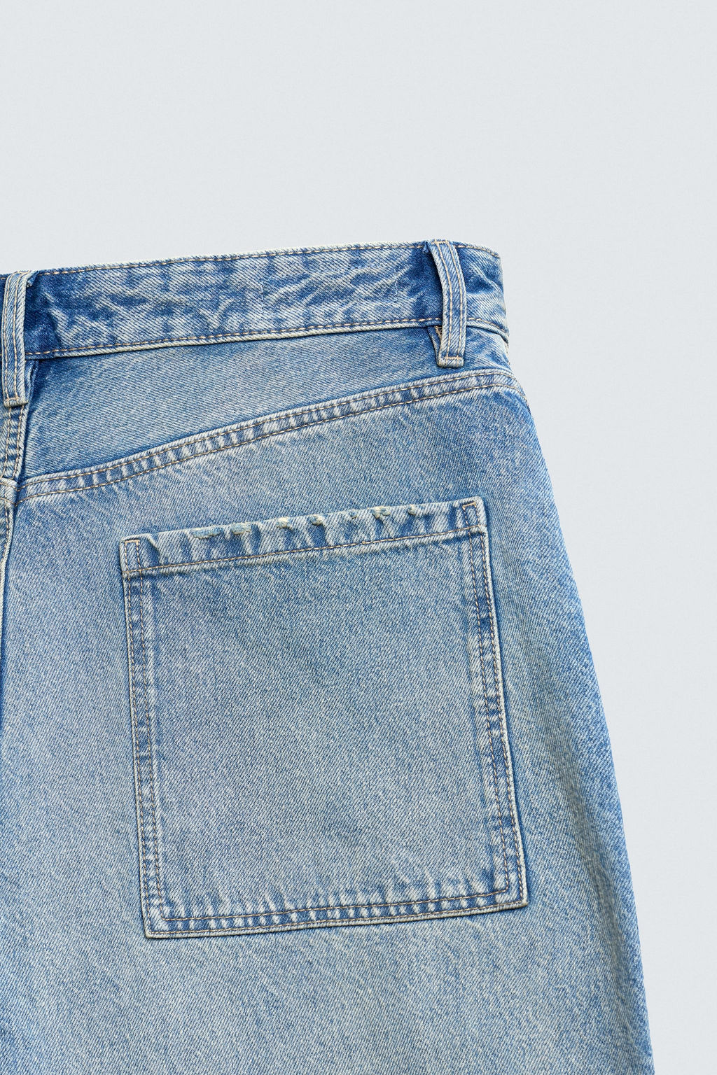 JEANS TAPERED WIDE FIT / Azul - Zara фото 12