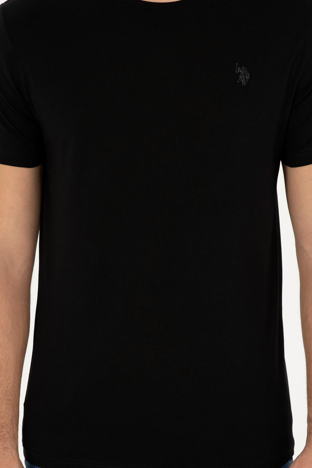 Футболка U.S. Polo Assn мужская черная хлопок  фото 13