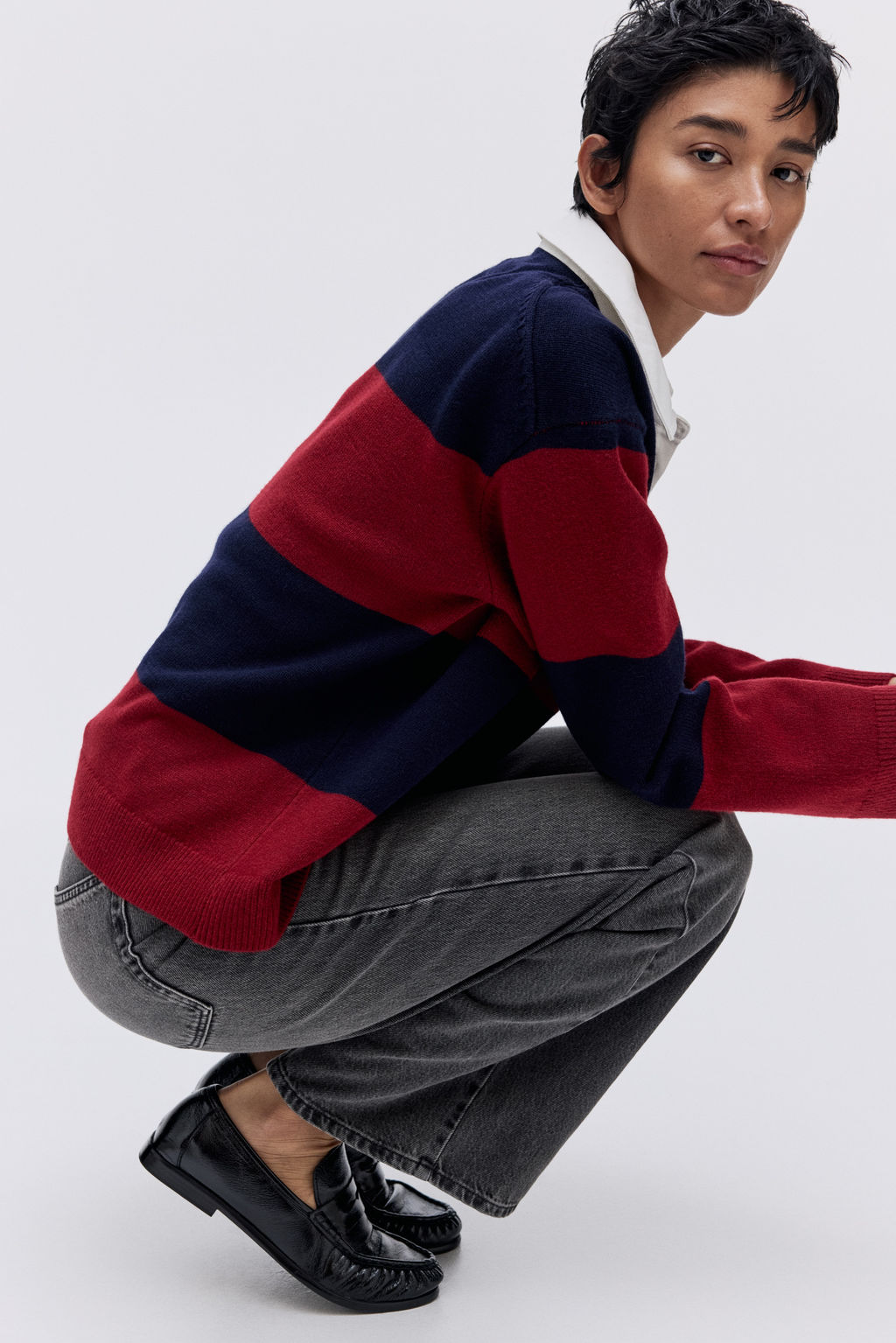 Jersey con cuello camisero - H&m фото 4