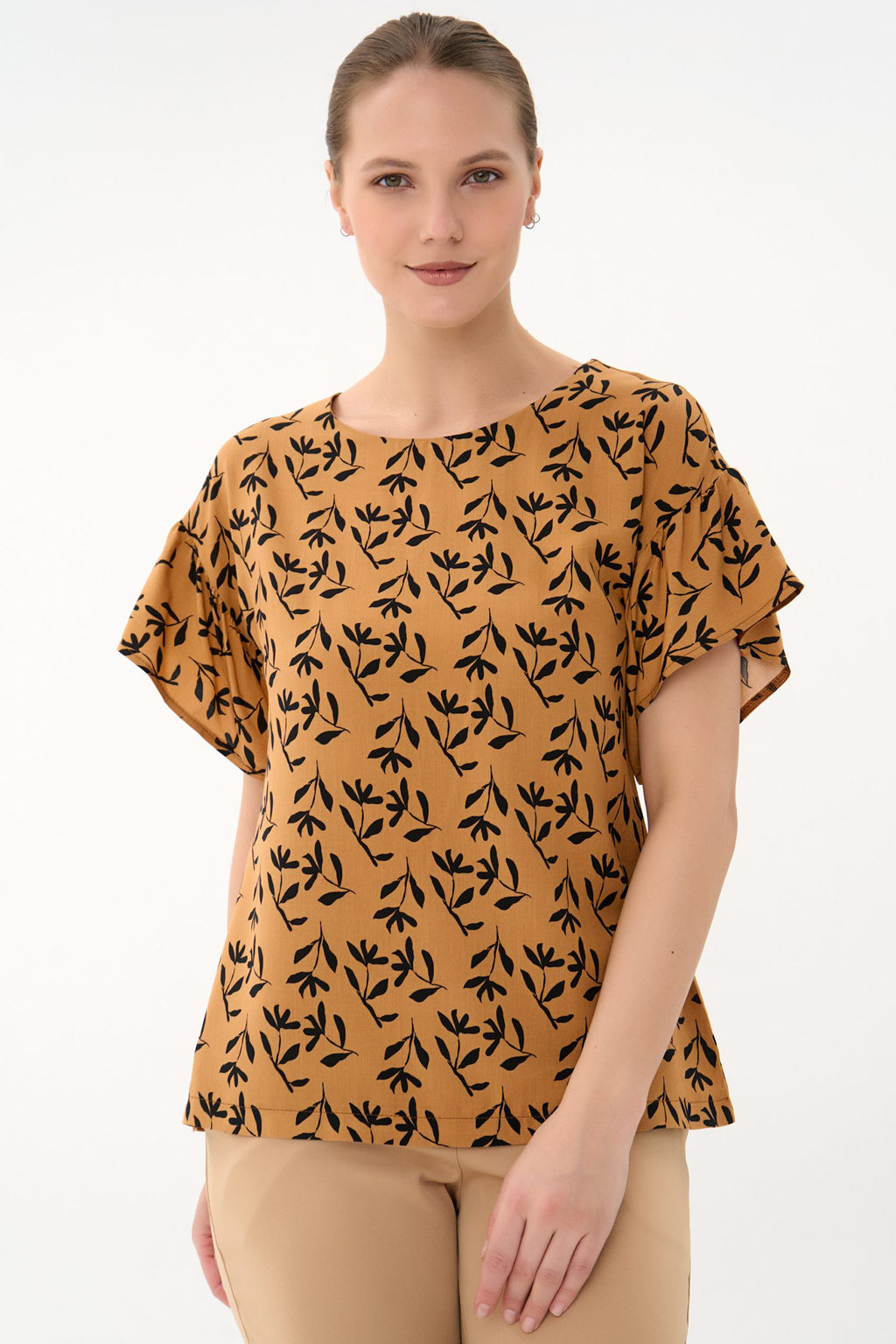 Блузка Кимоно (карамель)
