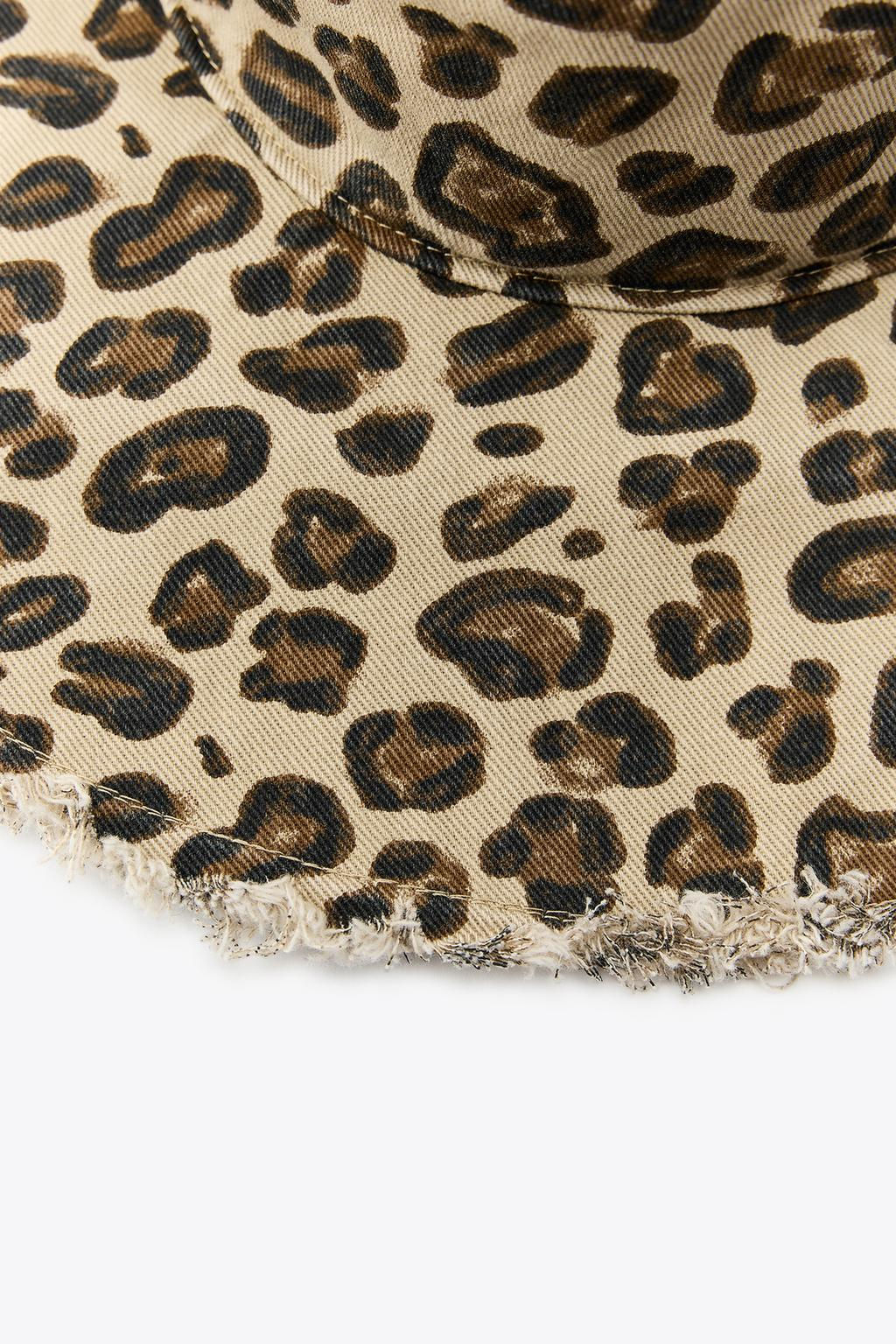 ANIMAL PRINT BUCKET HAT - Zara фото 3