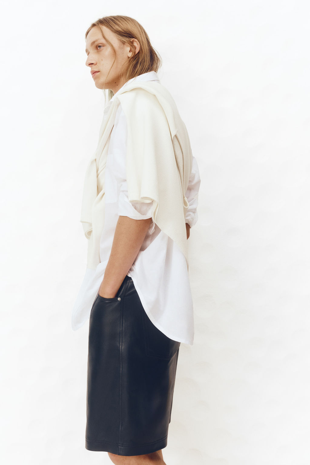Bermudas de piel Regular Fit - H&m фото 7