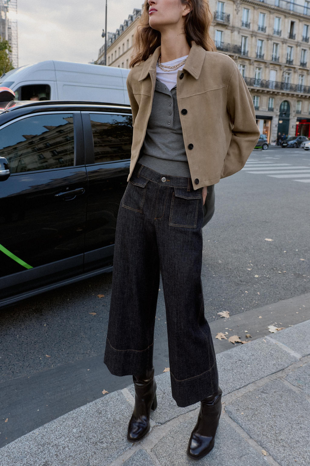 Z1975 MID-WAIST CULOTTES WITH FLAP POCKETS - Zara фото 2